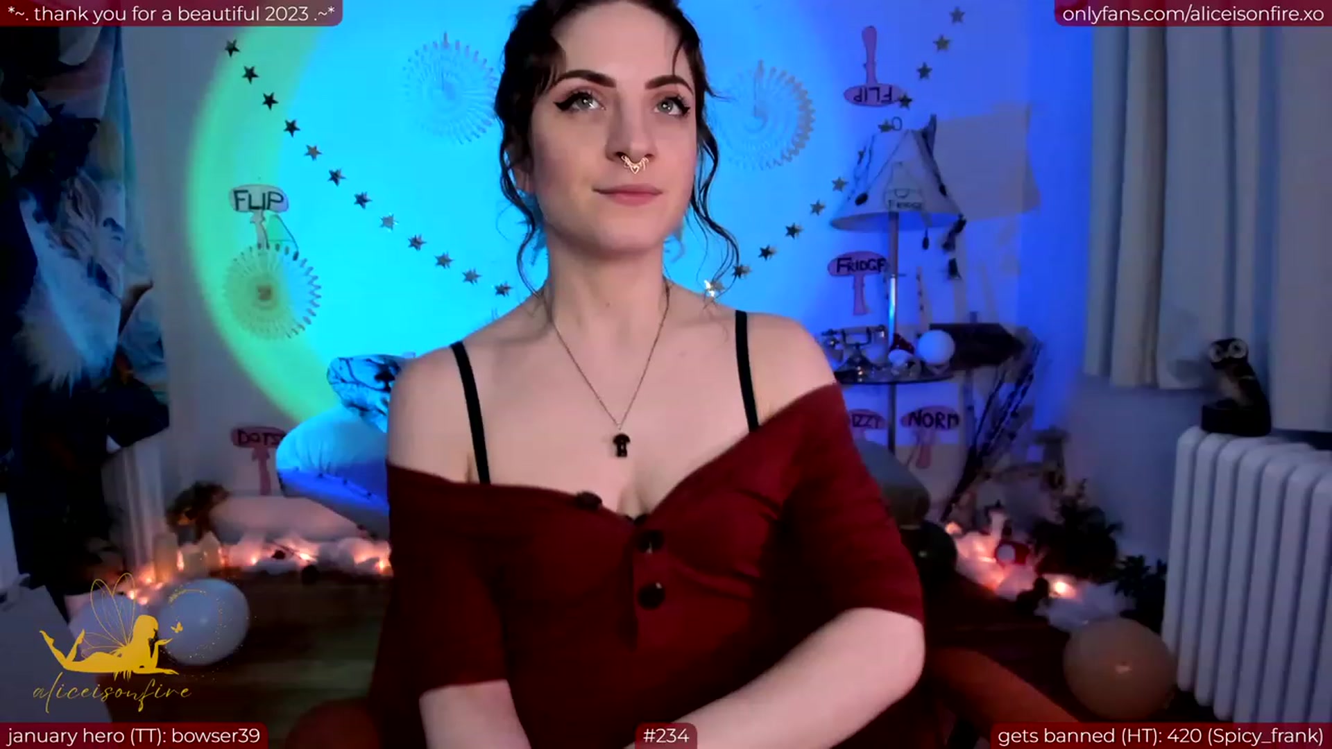 Gallery image thumbnail from aliceisonfire's myfreecams stream on, 01/15/2024, 06:18 image 20 of 20