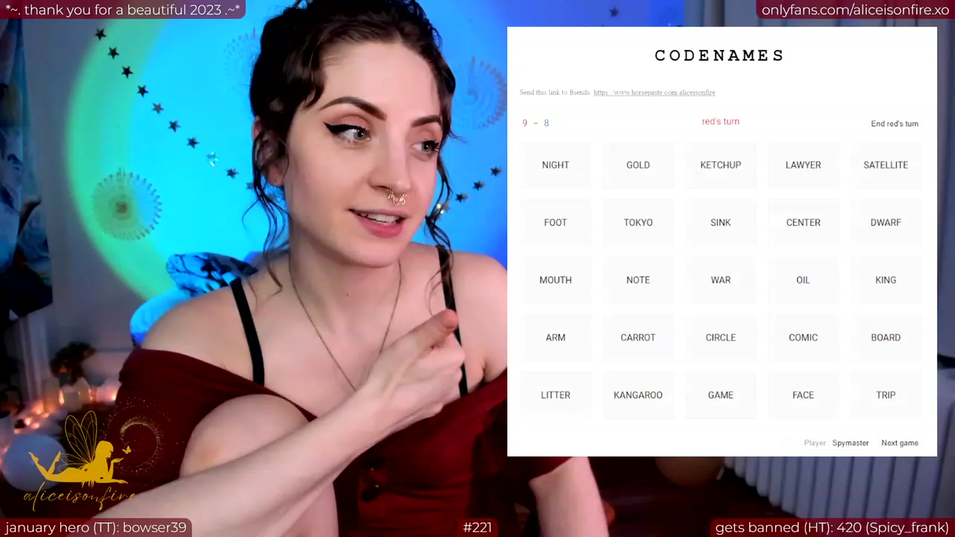 Gallery image thumbnail from aliceisonfire's myfreecams stream on, 01/15/2024, 09:10 image 16 of 20