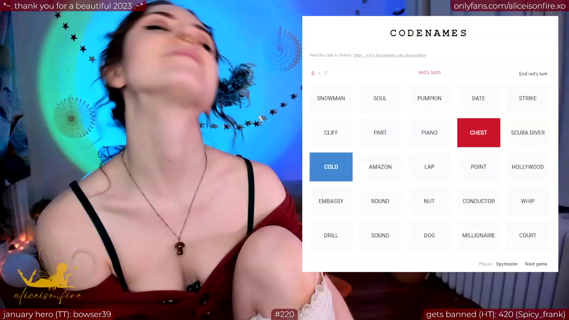 Gallery image thumbnail from aliceisonfire's myfreecams stream on, 01/15/2024, 09:10 image 18 of 20