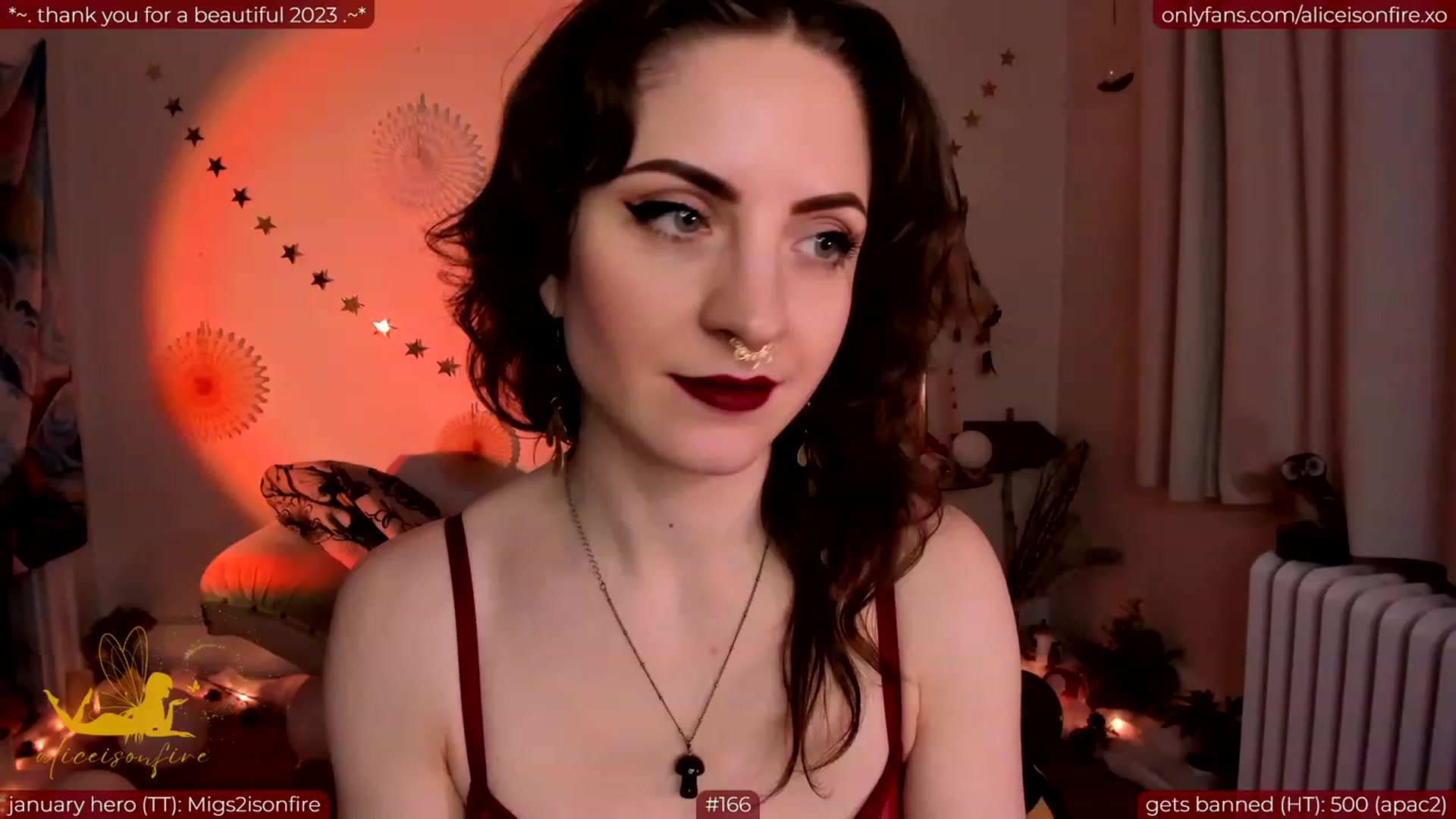 Gallery image thumbnail from aliceisonfire's myfreecams stream on, 01/17/2024, 10:06 image 8 of 20