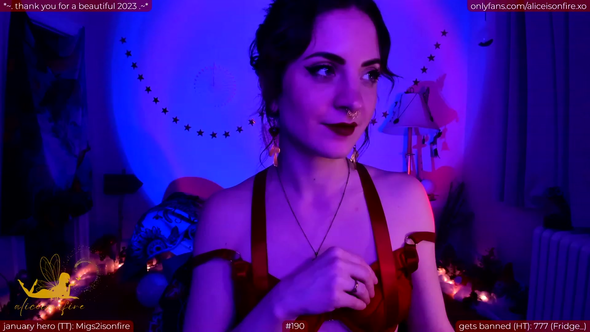 Gallery image thumbnail from aliceisonfire's myfreecams stream on, 01/20/2024, 11:27 image 10 of 20