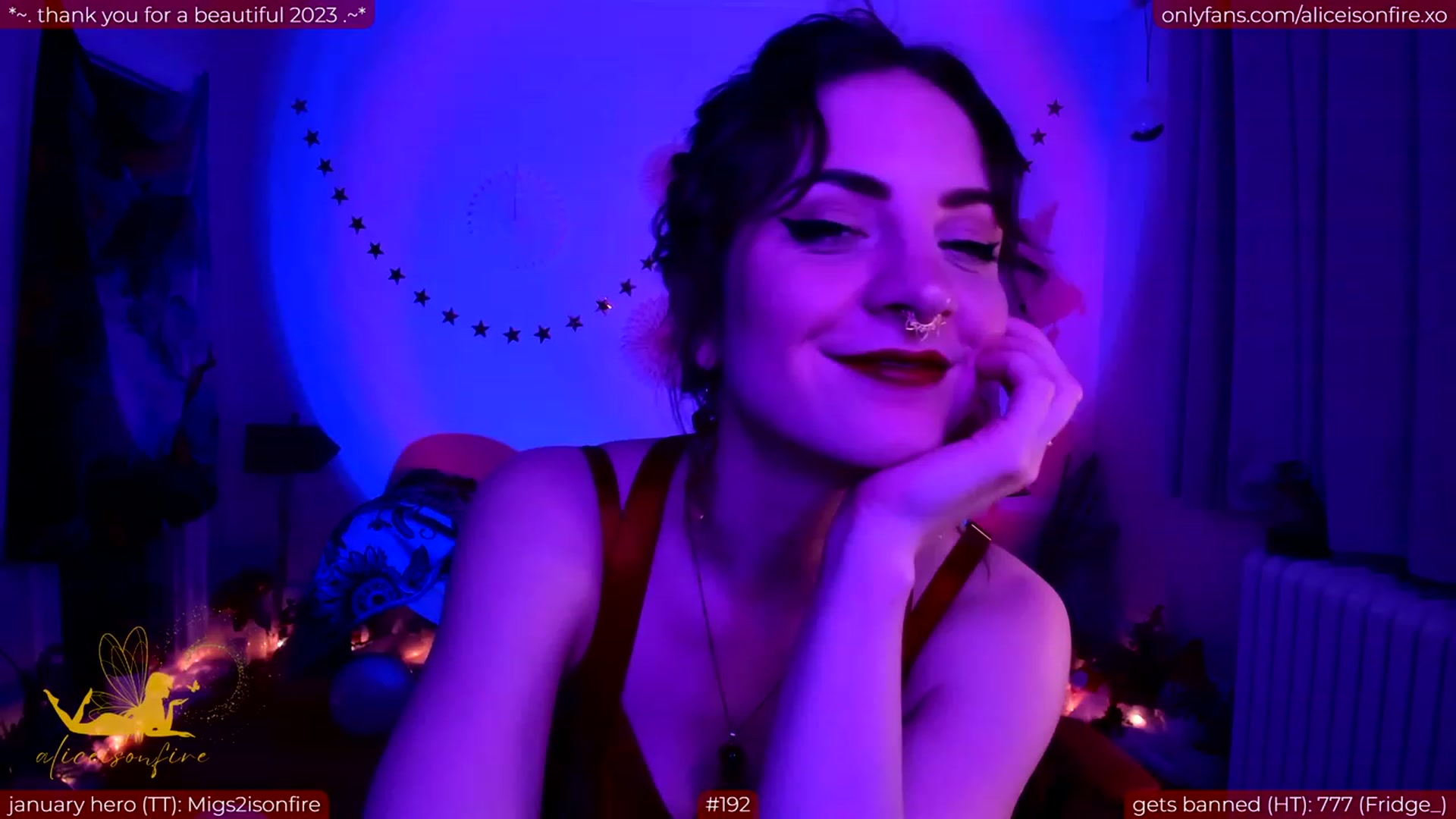 Gallery image thumbnail from aliceisonfire's myfreecams stream on, 01/20/2024, 11:27 image 5 of 20