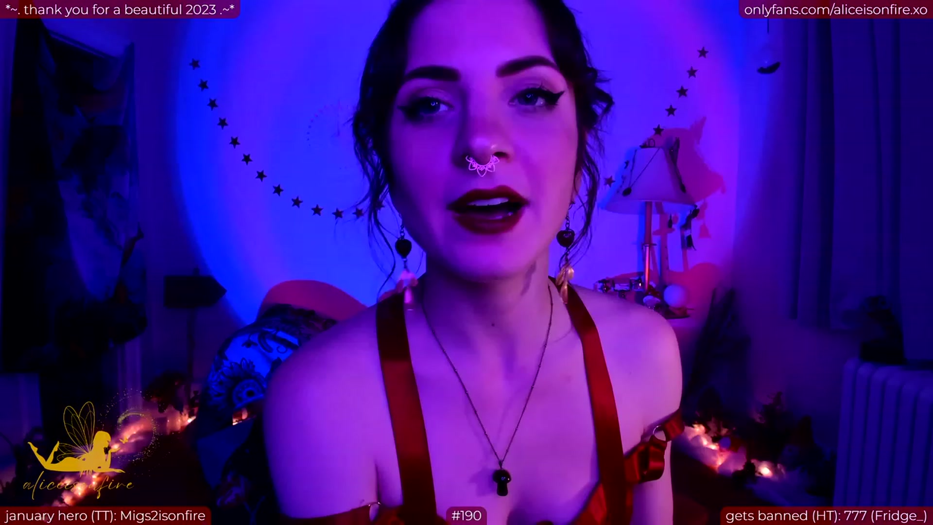 Gallery image thumbnail from aliceisonfire's myfreecams stream on, 01/20/2024, 11:27 image 9 of 20