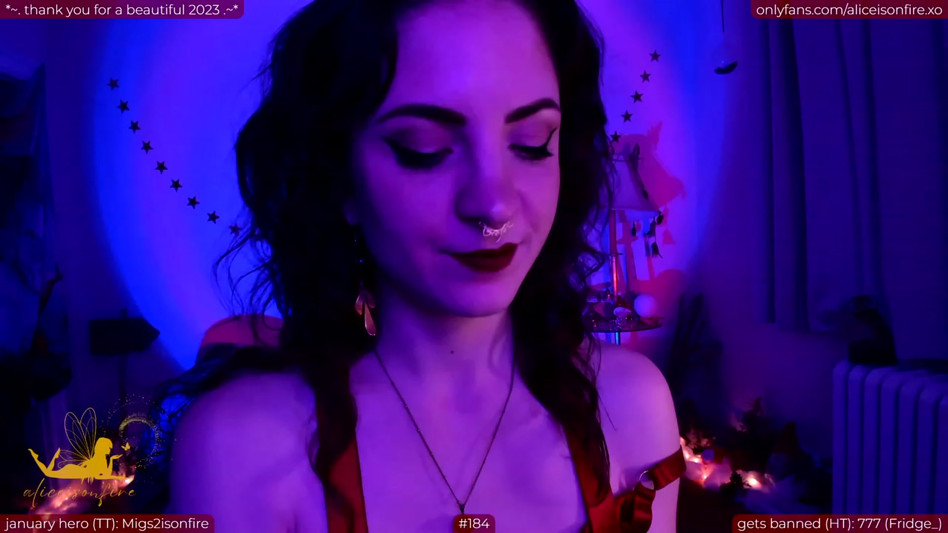 Gallery image thumbnail from aliceisonfire's myfreecams stream on, 01/20/2024, 11:27 image 18 of 20