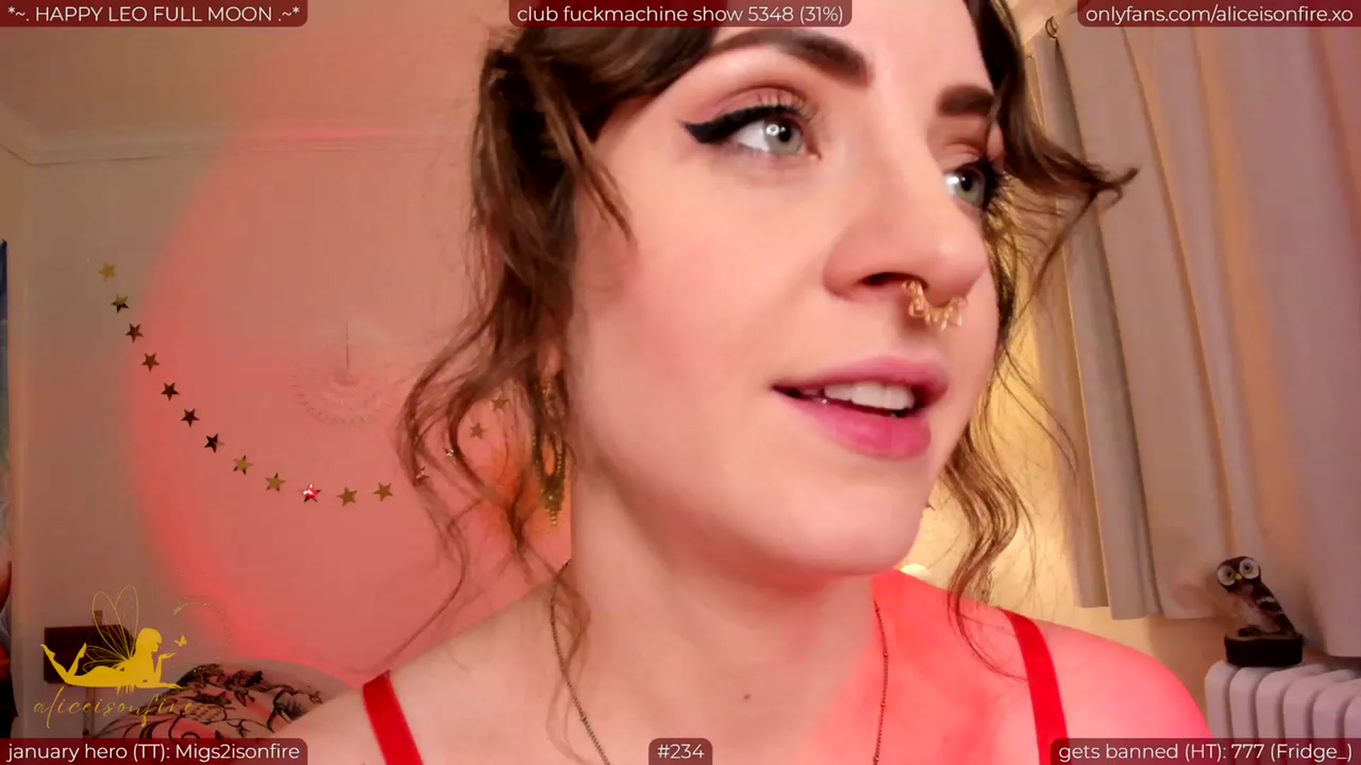 Gallery image thumbnail from aliceisonfire's myfreecams stream on, 01/27/2024, 07:53 image 4 of 20
