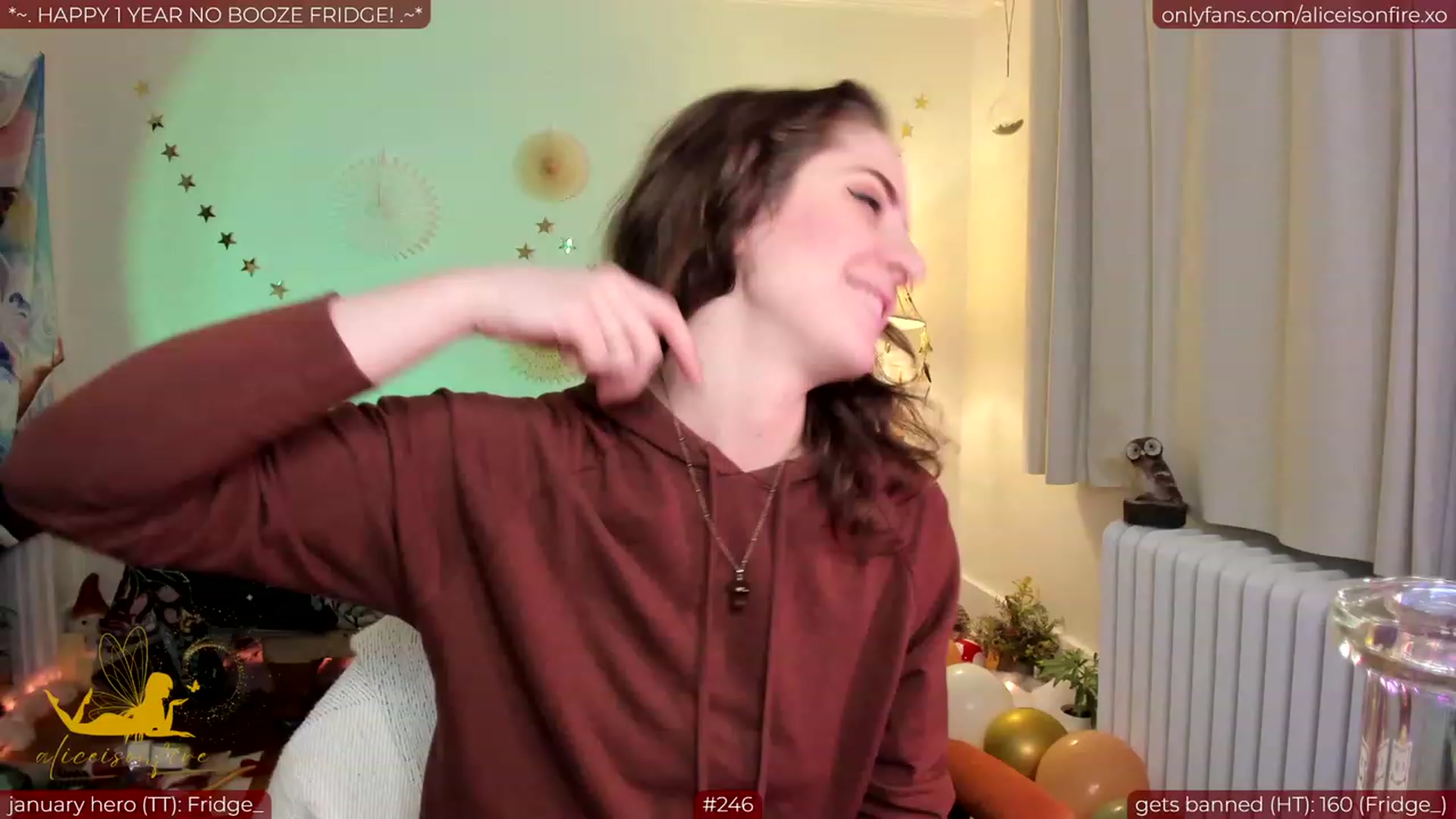 Gallery image thumbnail from aliceisonfire's myfreecams stream on, 01/30/2024, 07:00 image 1 of 20