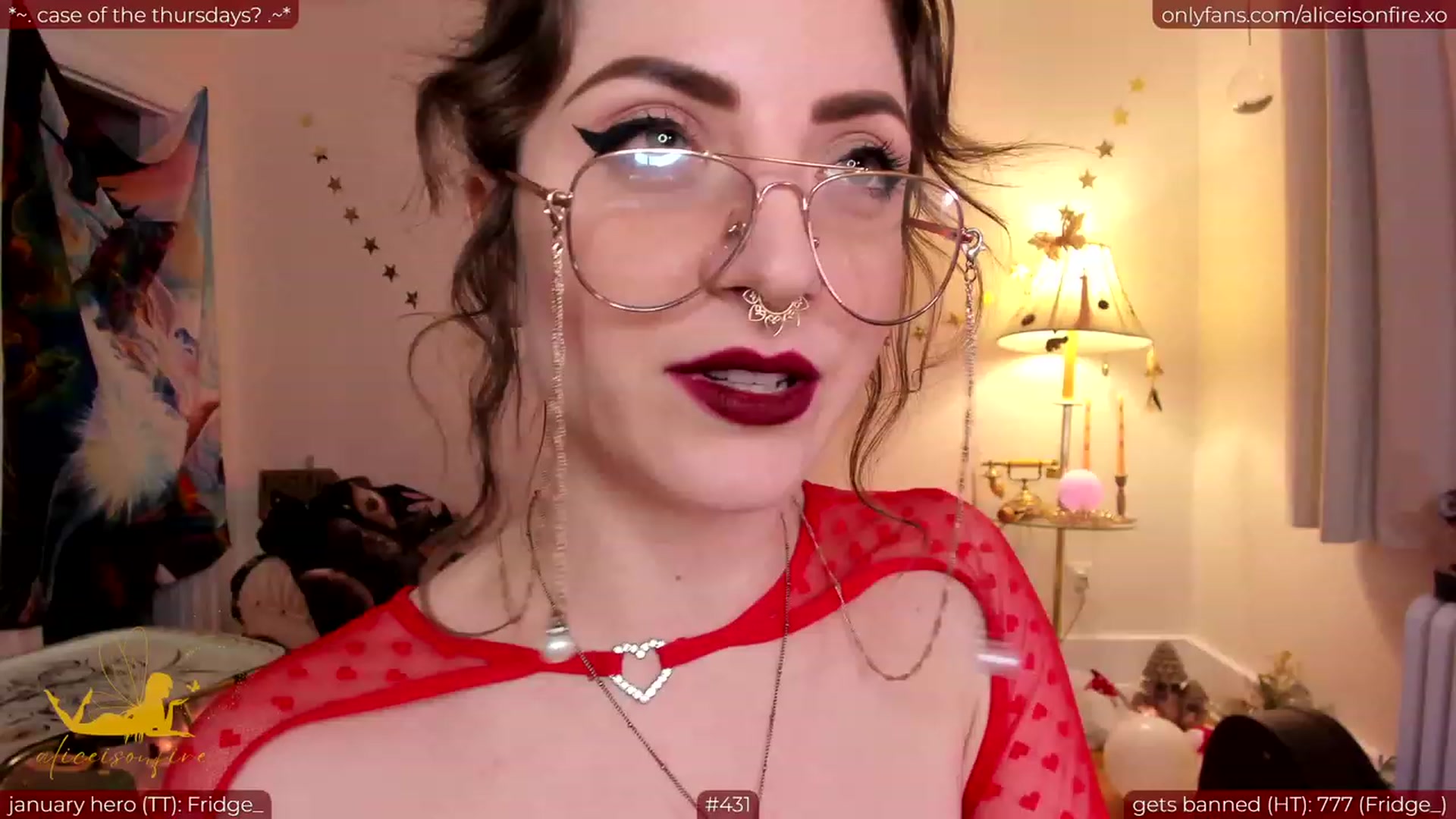 Gallery image thumbnail from aliceisonfire's myfreecams stream on, 02/03/2024, 10:14 image 17 of 20