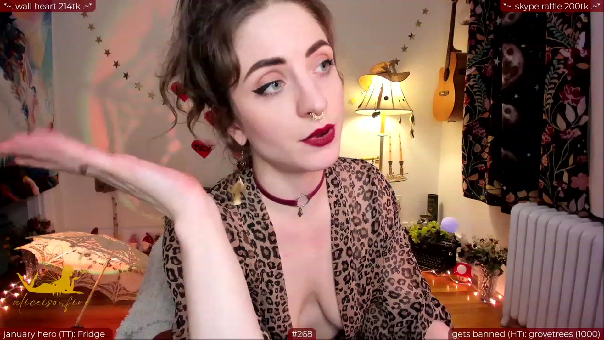 Gallery image thumbnail from aliceisonfire's myfreecams stream on, 02/22/2024, 08:58 image 20 of 20