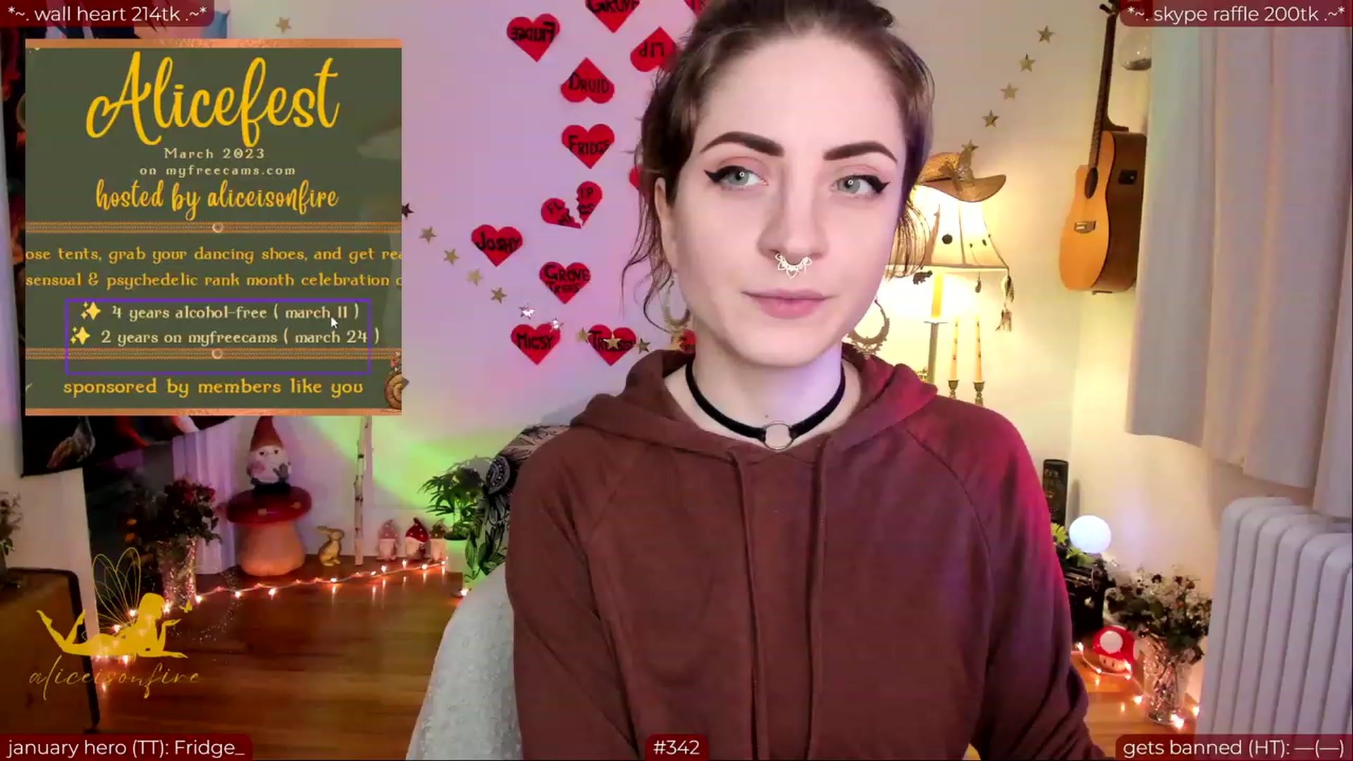 Gallery image thumbnail from aliceisonfire's myfreecams stream on, 02/26/2024, 07:32 image 2 of 20