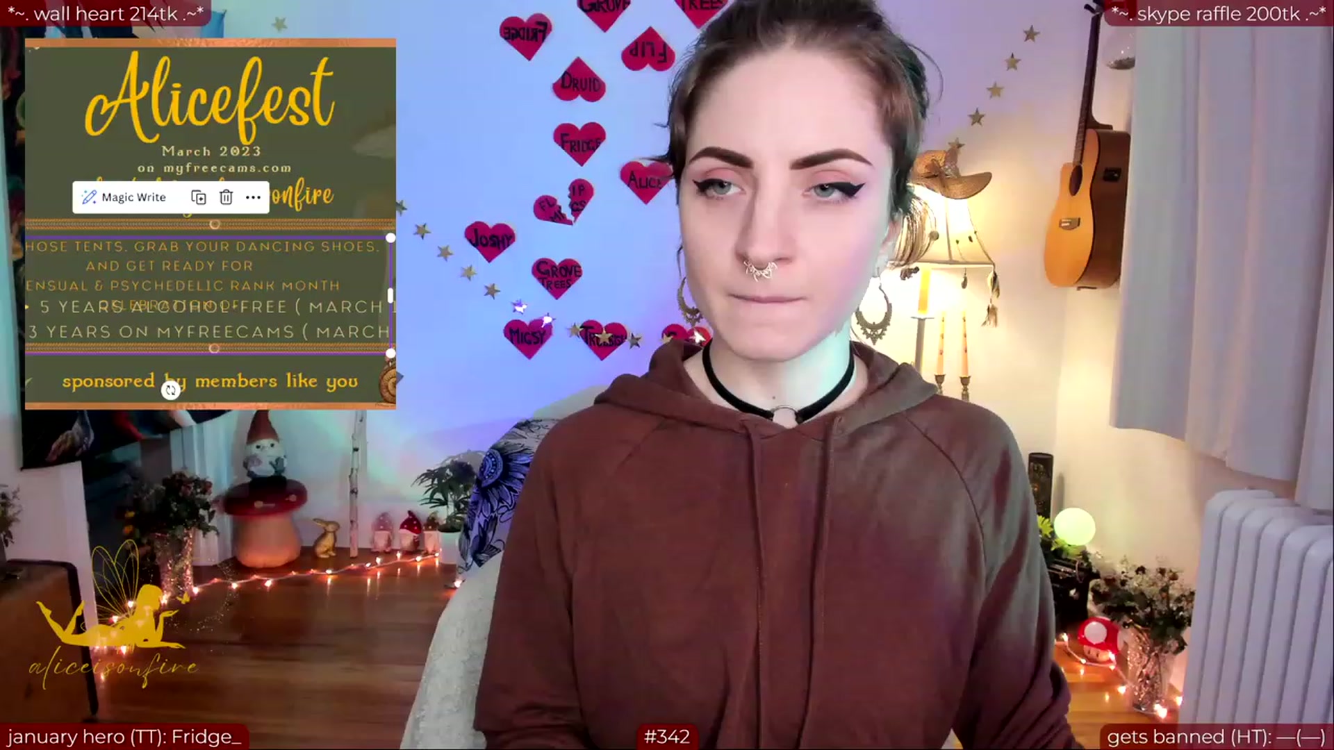 Gallery image thumbnail from aliceisonfire's myfreecams stream on, 02/26/2024, 07:32 image 3 of 20