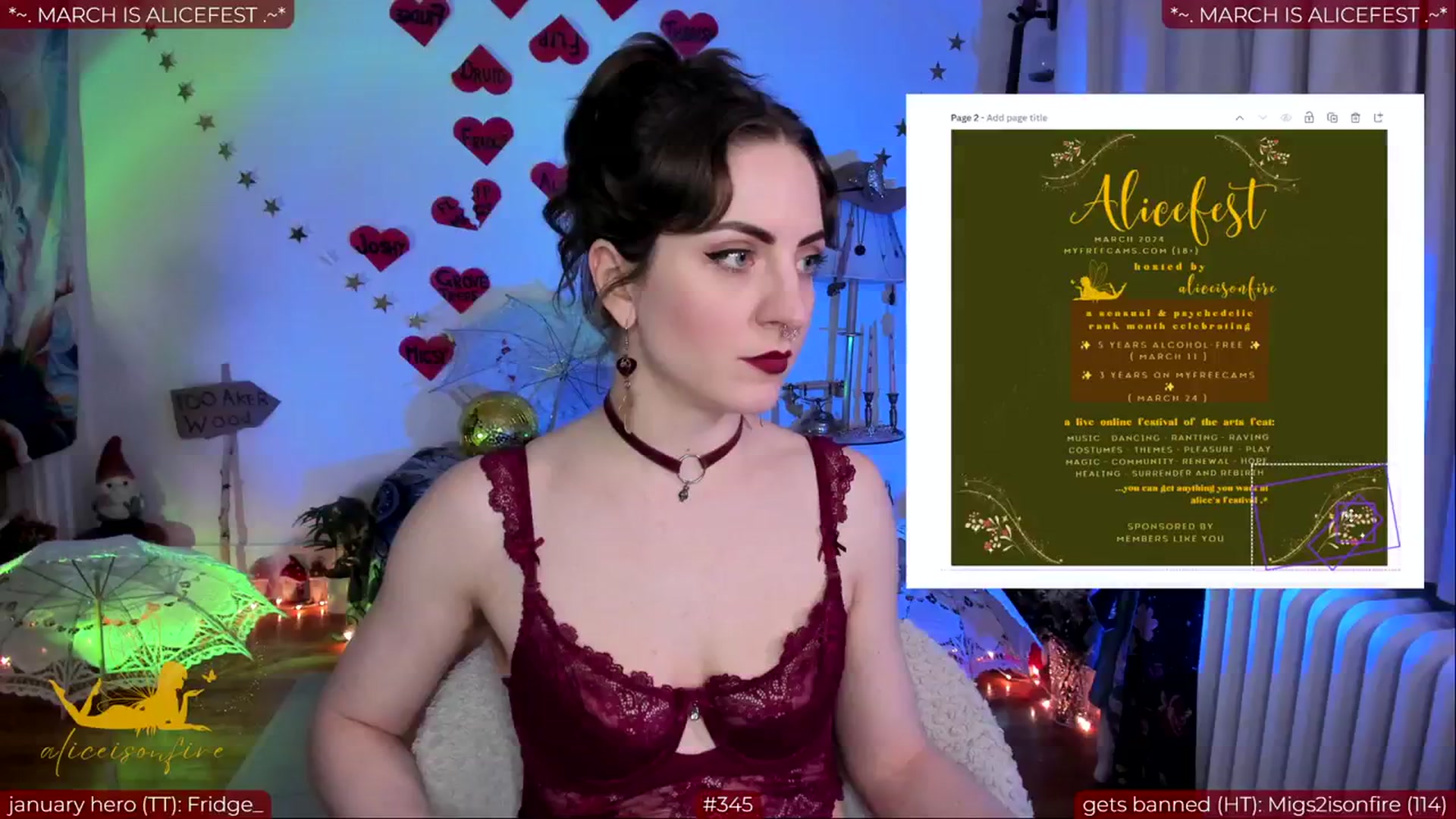 Gallery image thumbnail from aliceisonfire's myfreecams stream on, 02/28/2024, 09:14 image 8 of 20