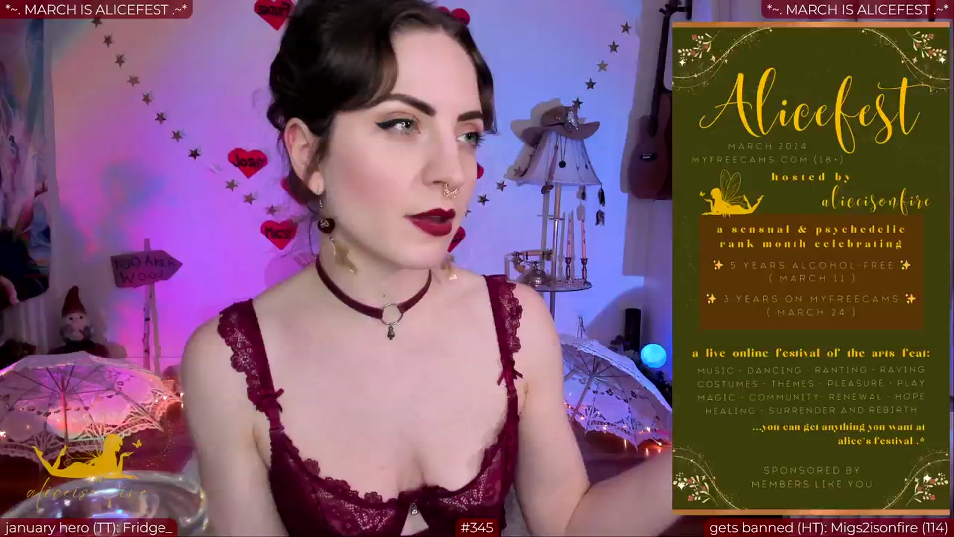 Gallery image thumbnail from aliceisonfire's myfreecams stream on, 02/28/2024, 09:14 image 7 of 20