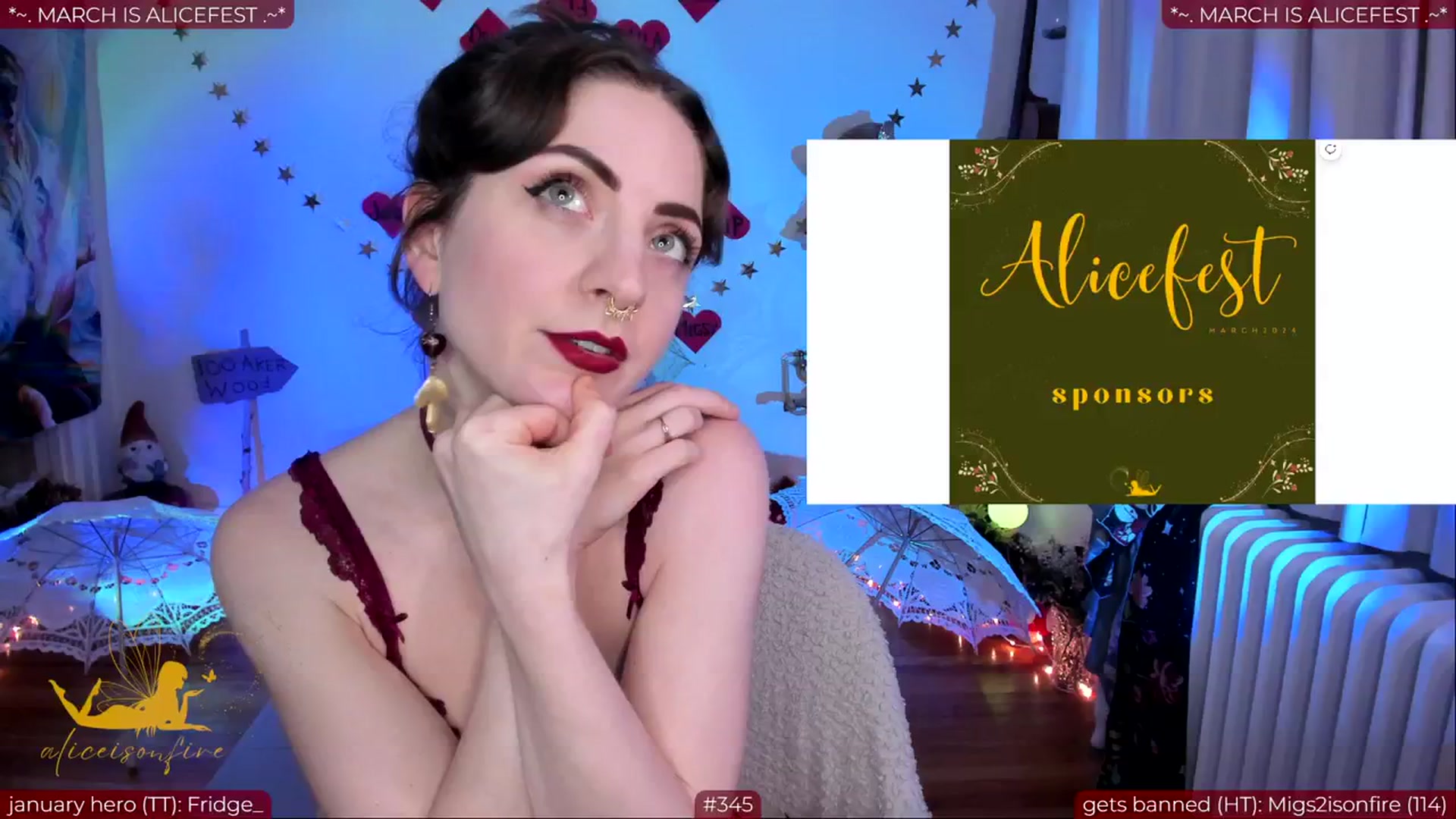 Gallery image thumbnail from aliceisonfire's myfreecams stream on, 02/28/2024, 09:14 image 12 of 20
