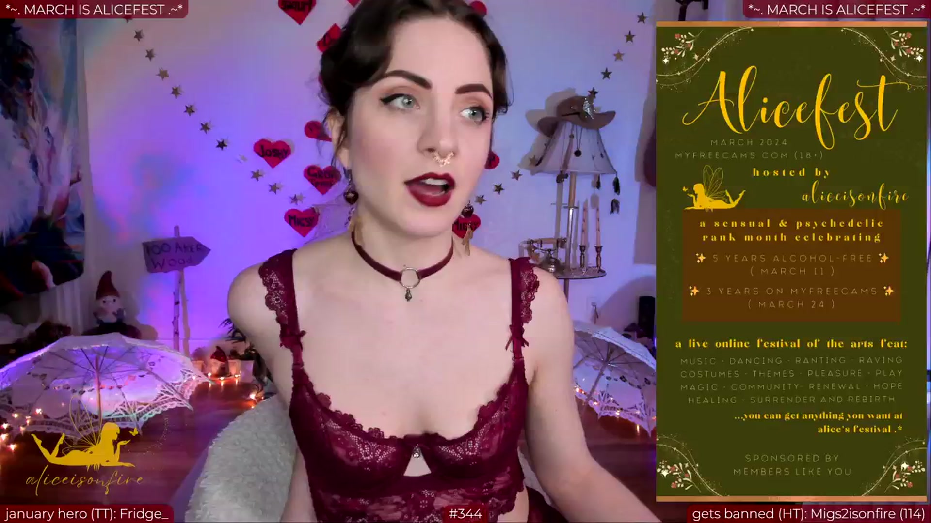 Gallery image thumbnail from aliceisonfire's myfreecams stream on, 02/28/2024, 09:14 image 3 of 20