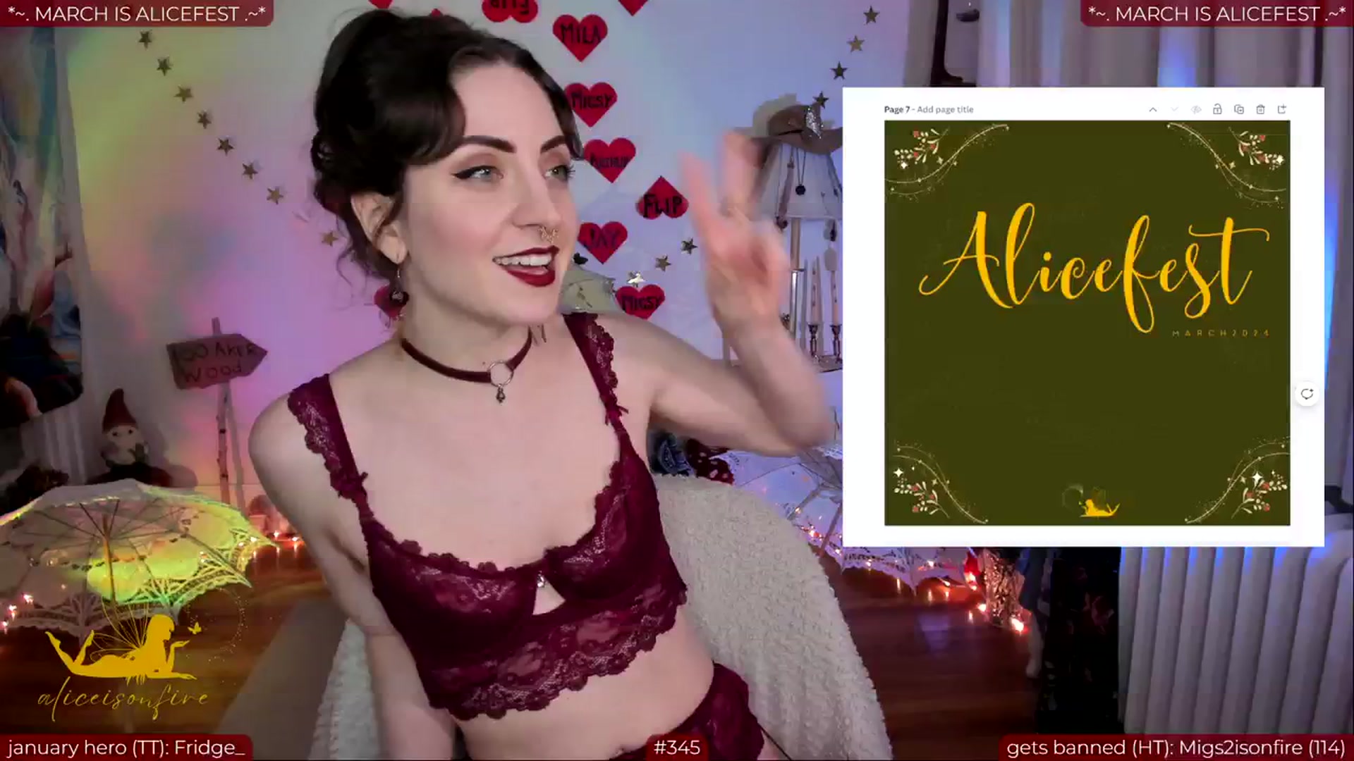 Gallery image thumbnail from aliceisonfire's myfreecams stream on, 02/28/2024, 09:14 image 11 of 20