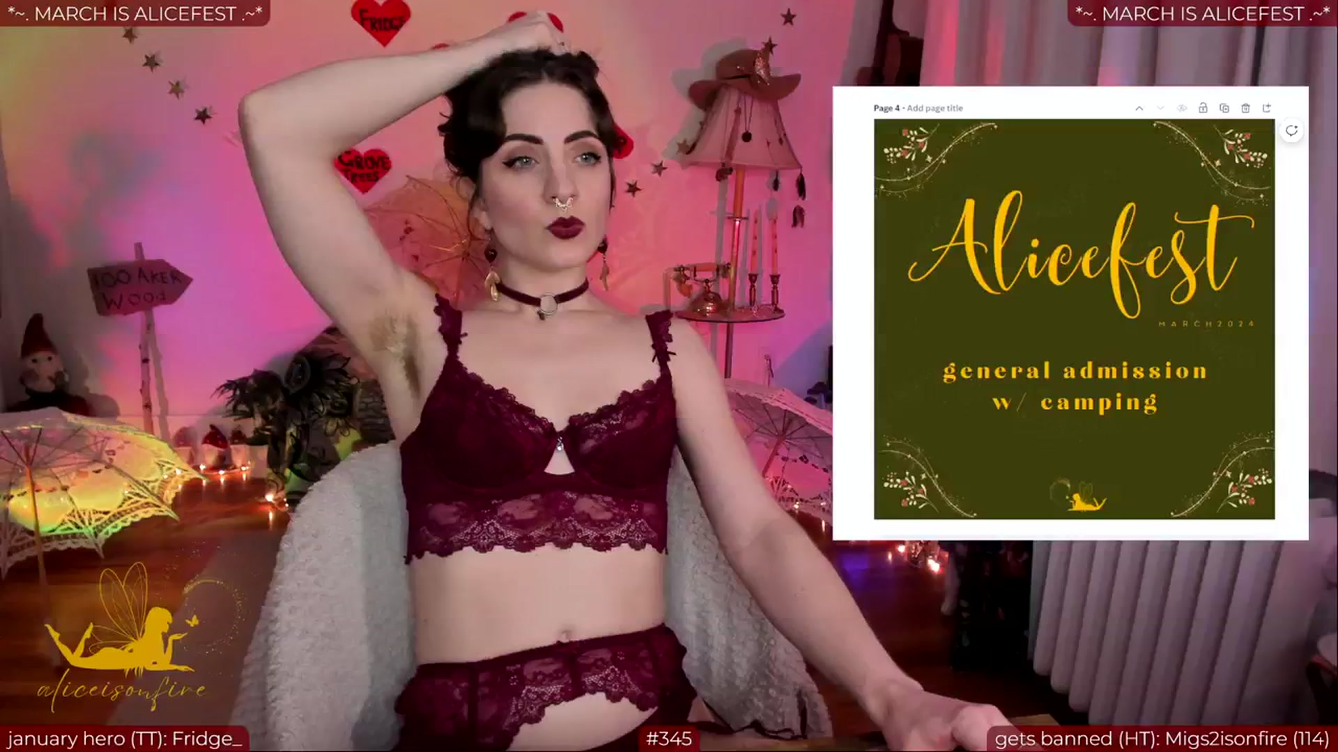 Gallery image thumbnail from aliceisonfire's myfreecams stream on, 02/28/2024, 09:14 image 10 of 20