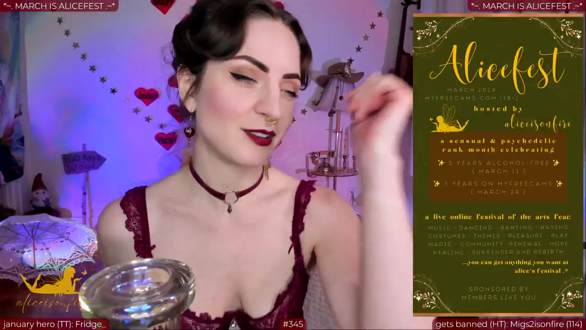 Gallery image thumbnail from aliceisonfire's myfreecams stream on, 02/28/2024, 09:14 image 6 of 20
