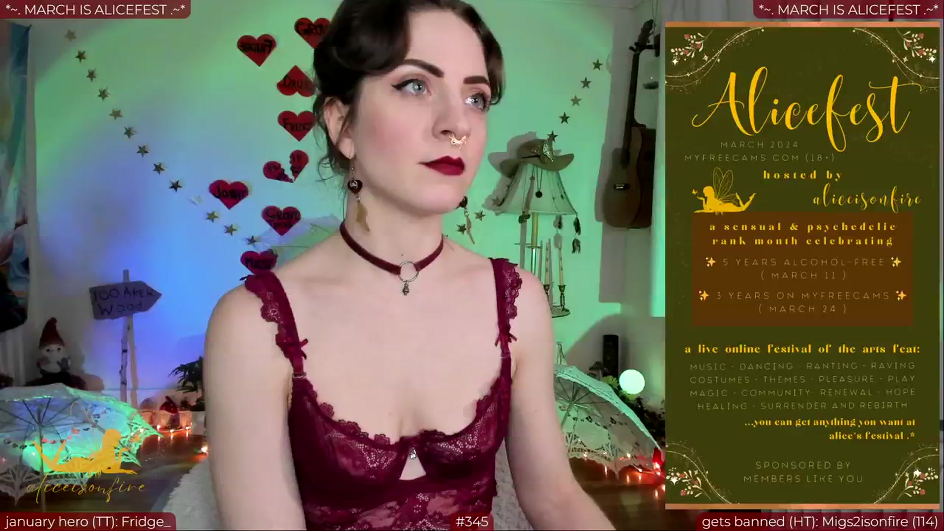 Gallery image thumbnail from aliceisonfire's myfreecams stream on, 02/28/2024, 09:14 image 5 of 20