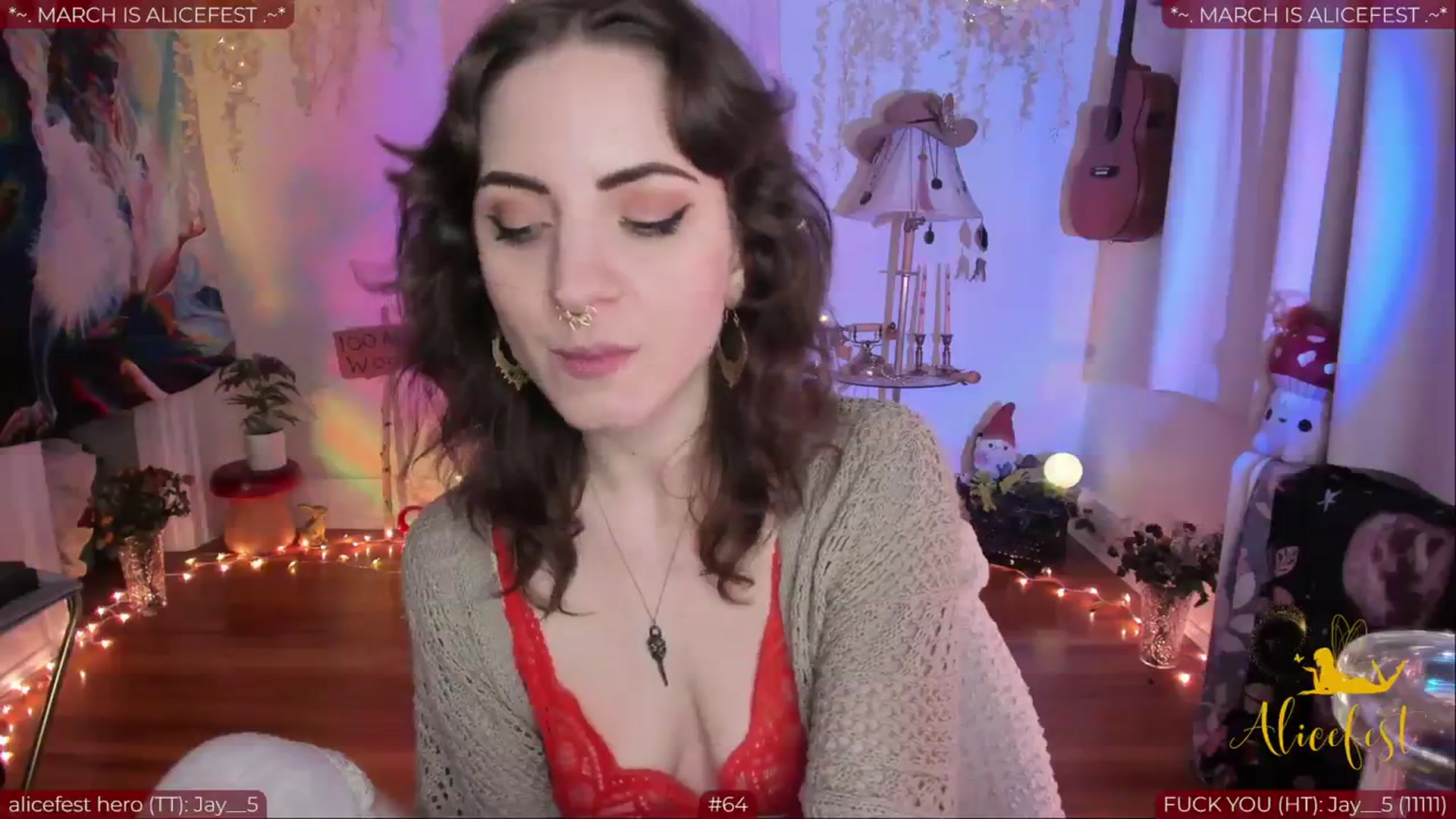 Gallery image thumbnail from aliceisonfire's myfreecams stream on, 03/04/2024, 10:22 image 5 of 20
