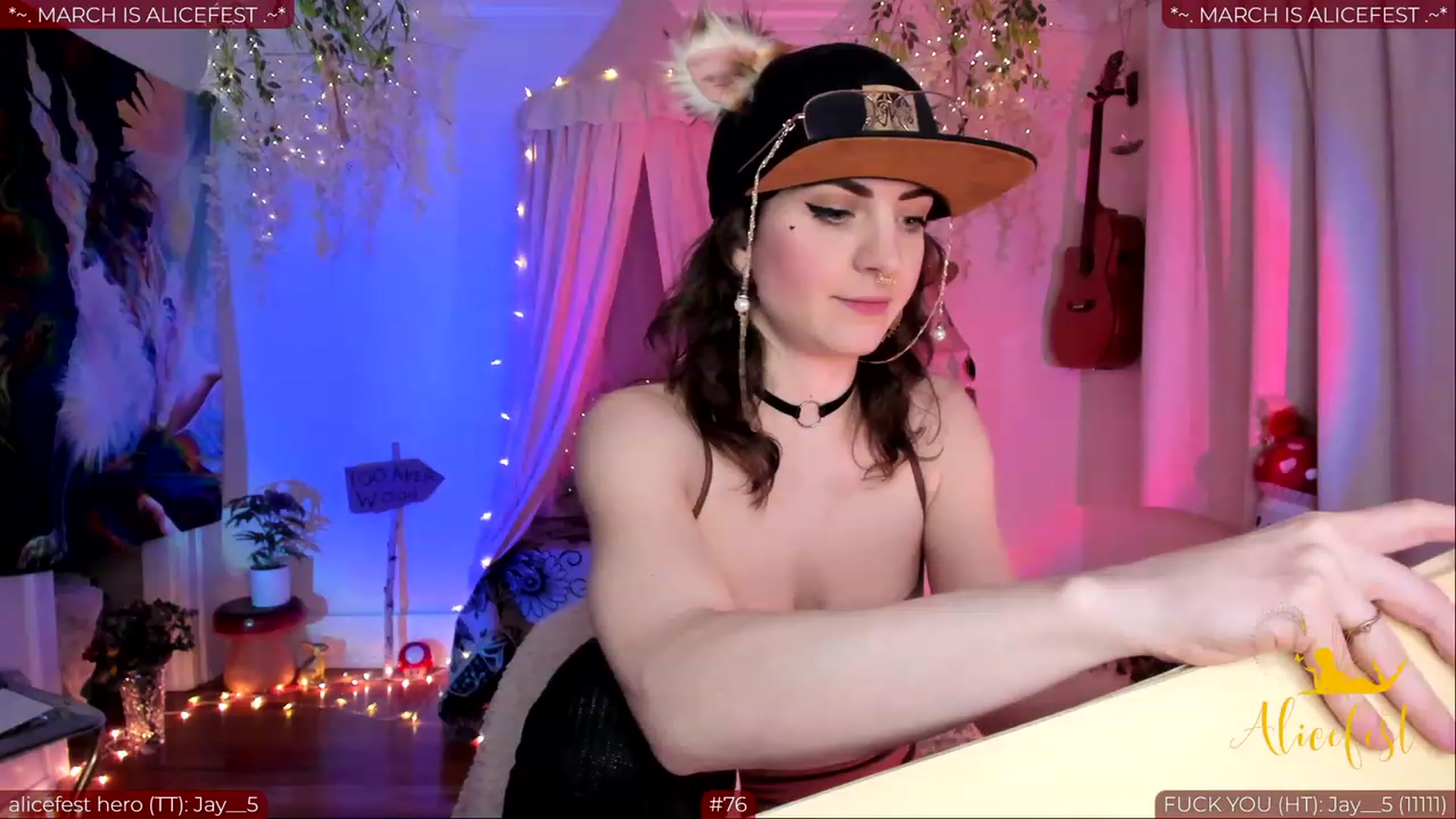 Gallery image thumbnail from aliceisonfire's myfreecams stream on, 03/05/2024, 07:14 image 20 of 20