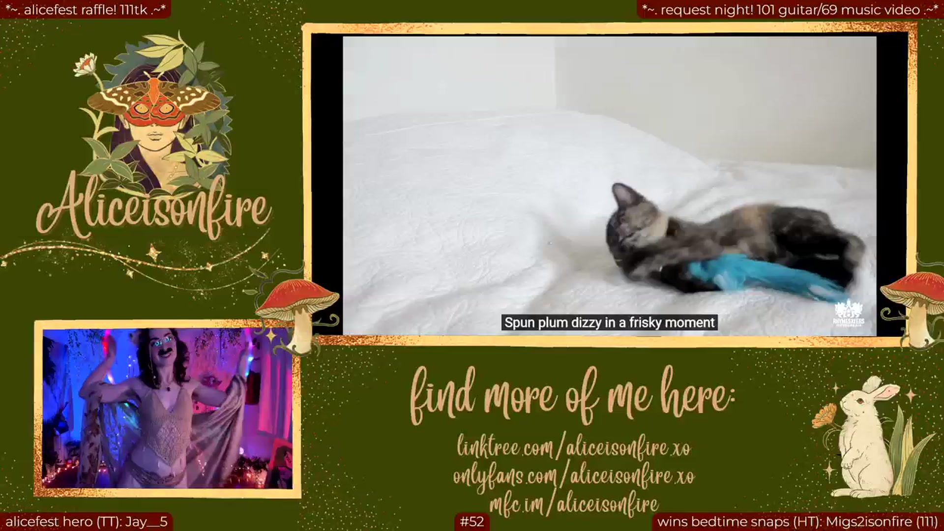 Gallery image thumbnail from aliceisonfire's myfreecams stream on, 03/15/2024, 04:28 image 11 of 20