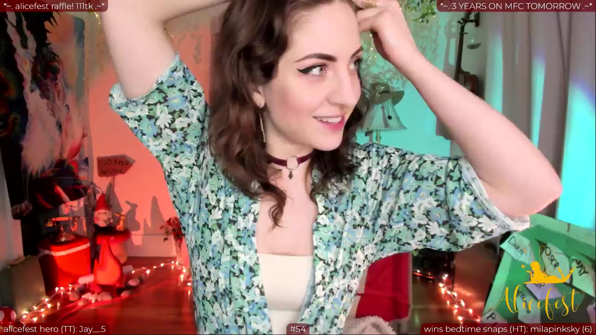Gallery image thumbnail from aliceisonfire's myfreecams stream on, 03/24/2024, 05:09 image 5 of 20