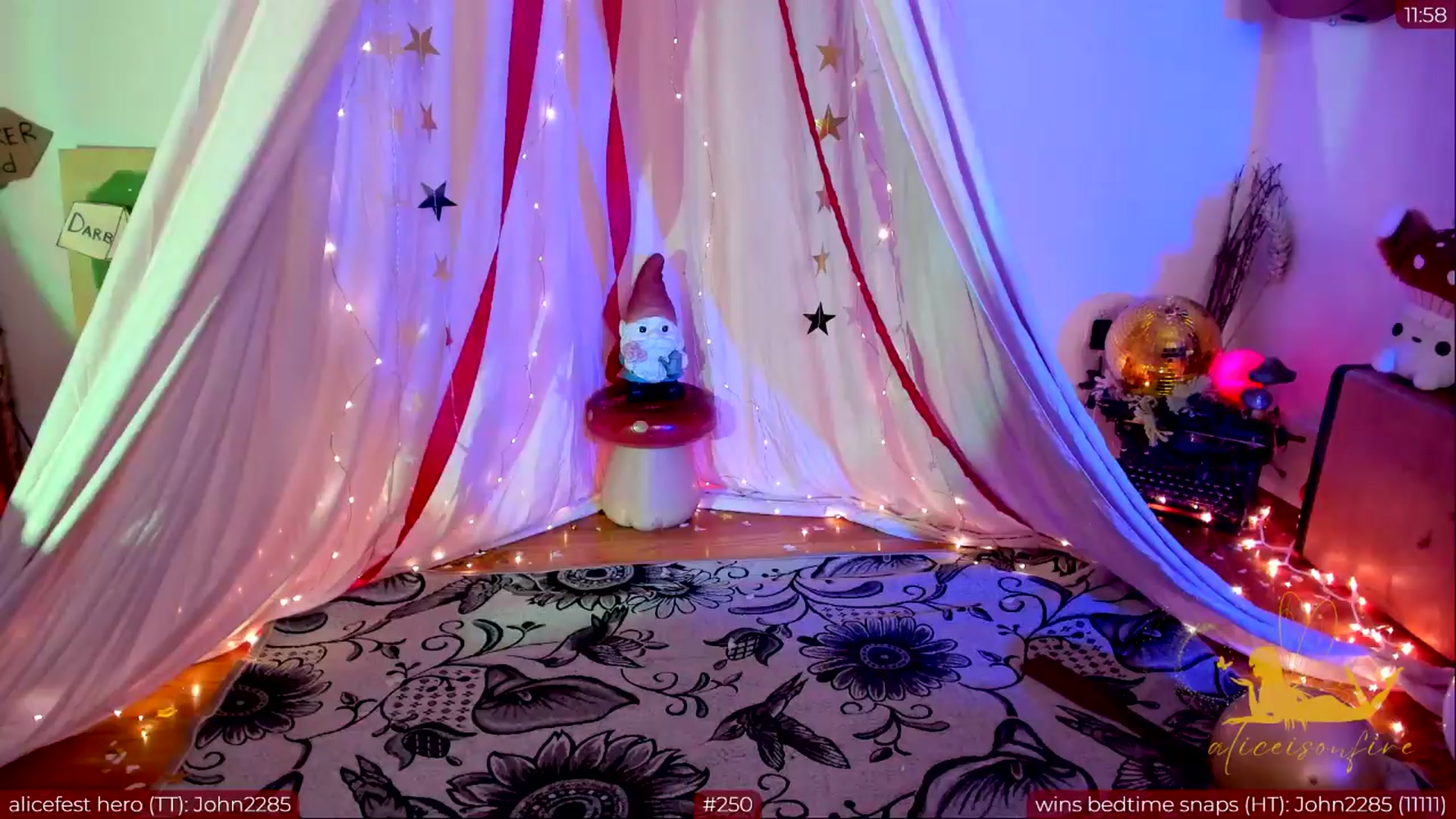 Gallery image thumbnail from aliceisonfire's myfreecams stream on, 04/05/2024, 05:54 image 11 of 20