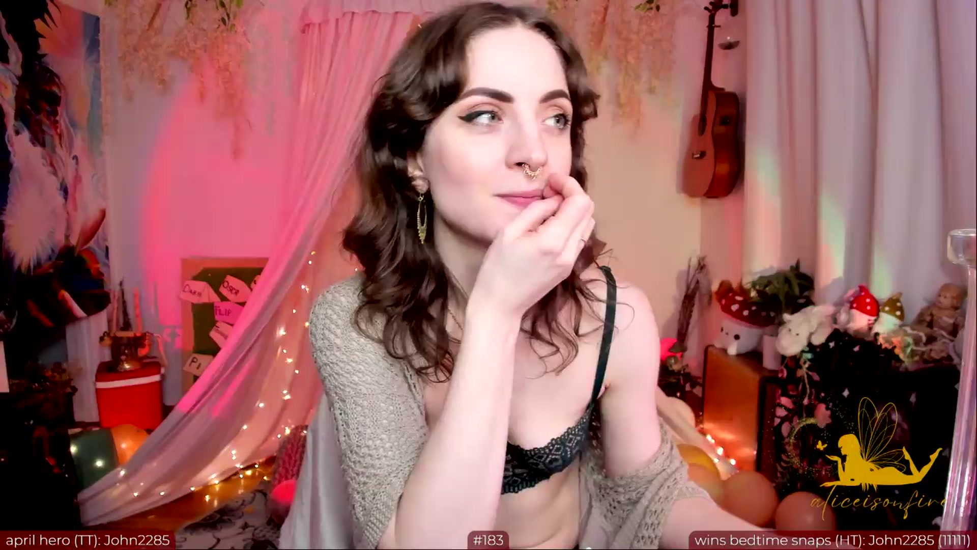 Gallery image thumbnail from aliceisonfire's myfreecams stream on, 04/06/2024, 06:19 image 7 of 20