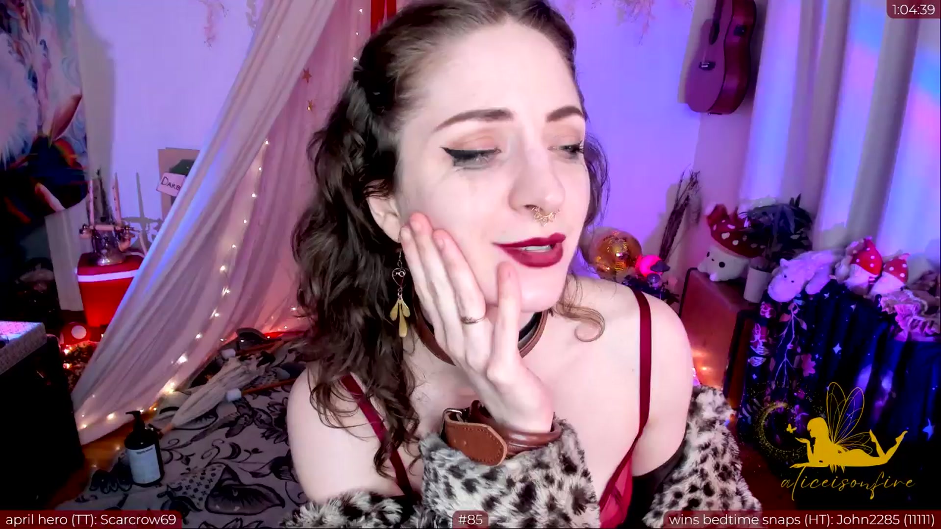 Gallery image thumbnail from aliceisonfire's myfreecams stream on, 04/11/2024, 08:36 image 5 of 20