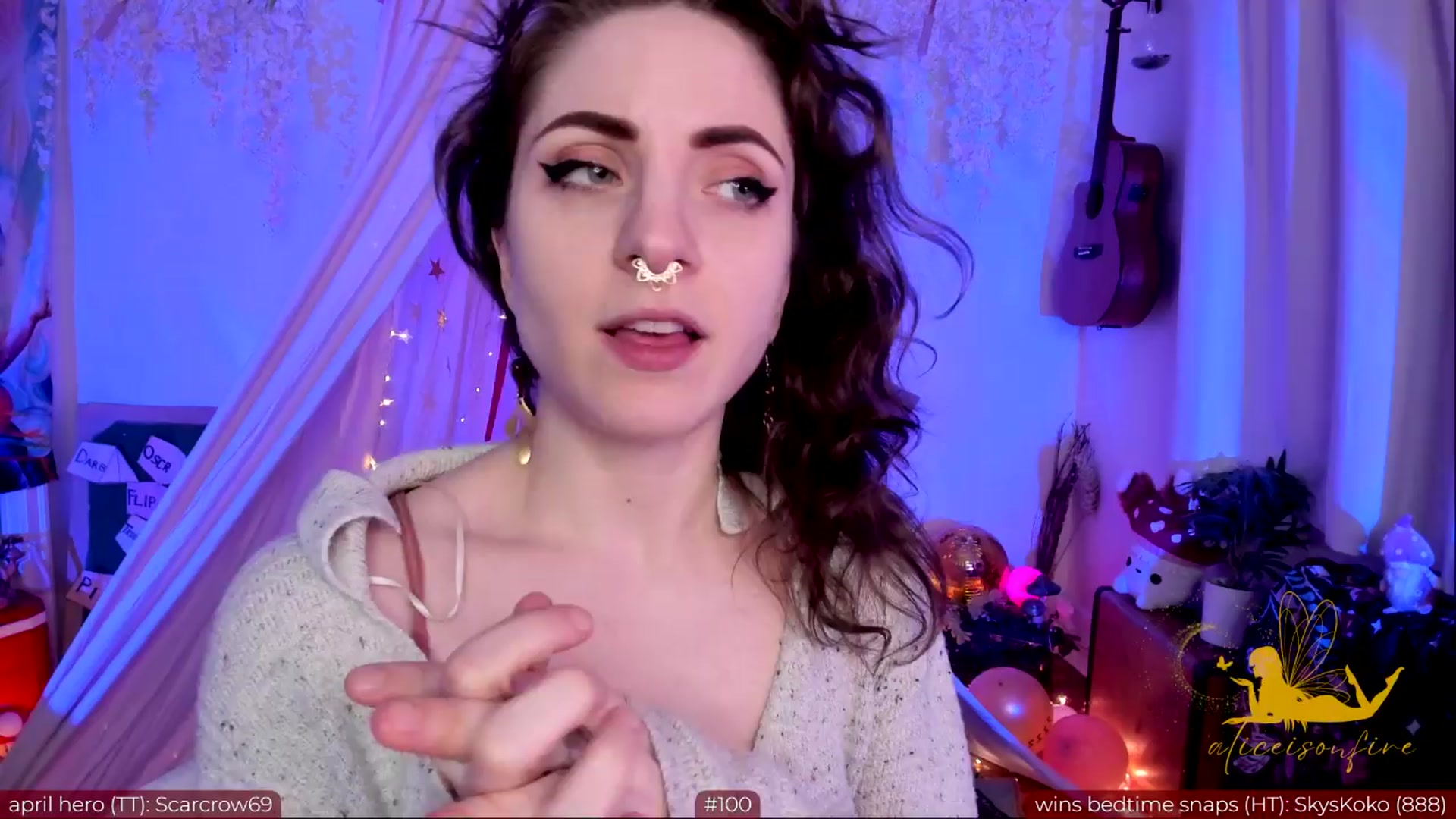 Gallery image thumbnail from aliceisonfire's myfreecams stream on, 04/13/2024, 08:54 image 9 of 20