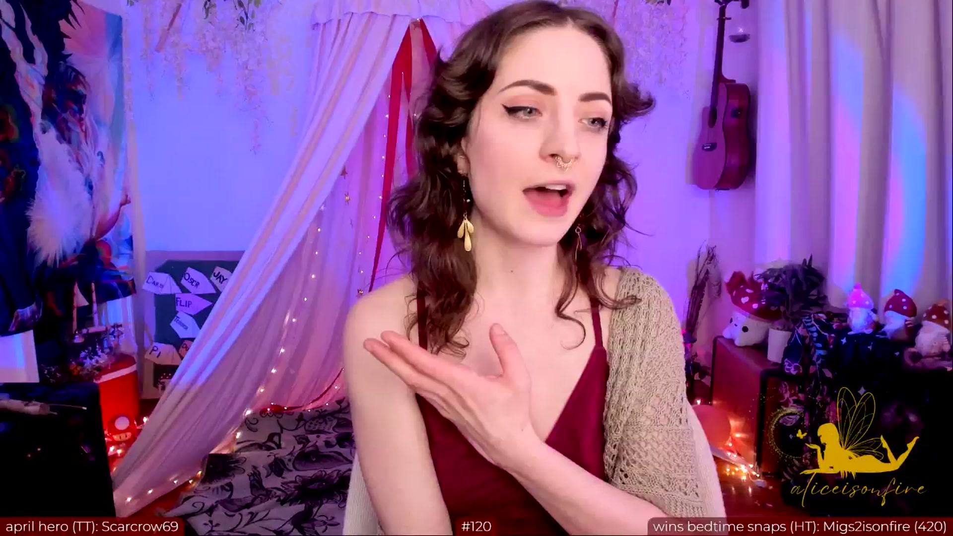 Gallery image thumbnail from aliceisonfire's myfreecams stream on, 04/16/2024, 08:07 image 3 of 20