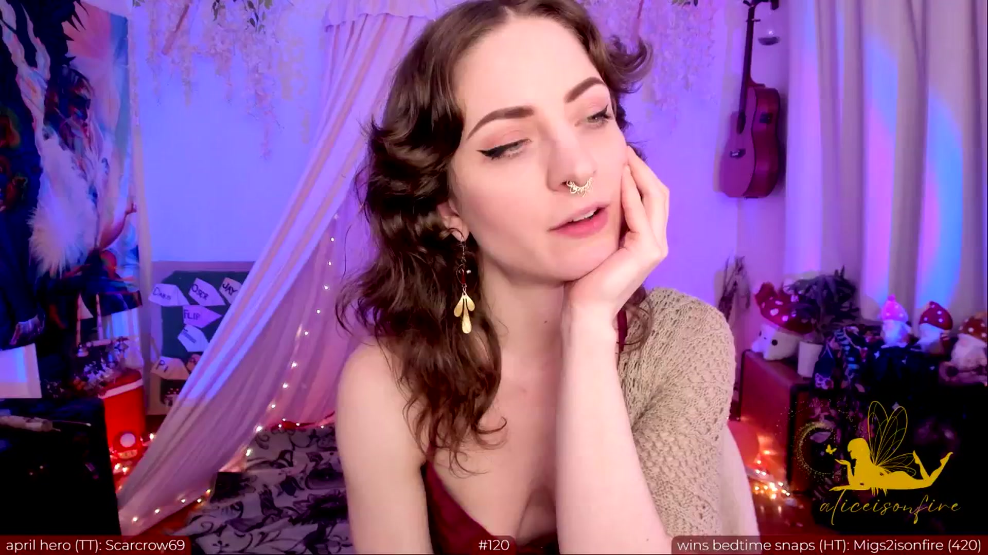 Gallery image thumbnail from aliceisonfire's myfreecams stream on, 04/16/2024, 08:07 image 2 of 20