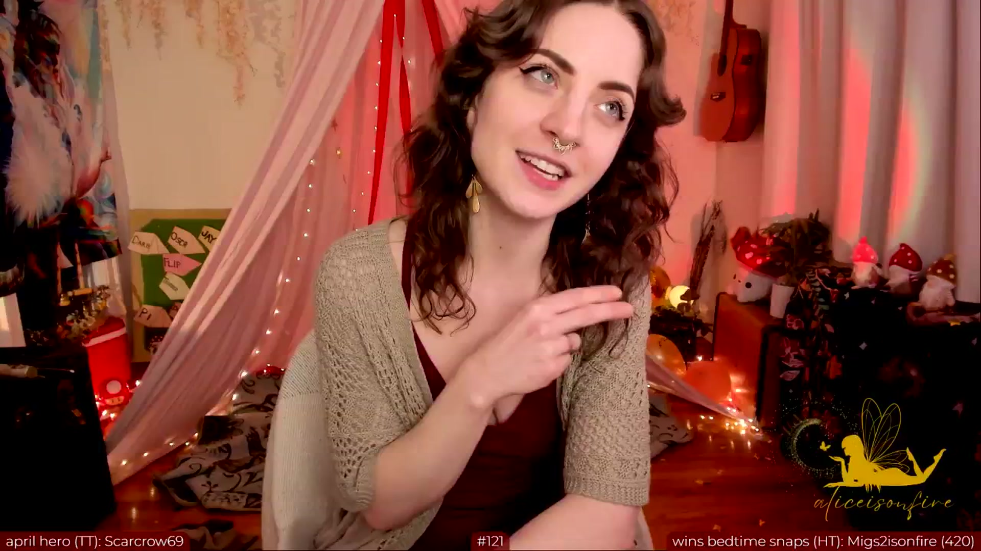 Gallery image thumbnail from aliceisonfire's myfreecams stream on, 04/16/2024, 09:05 image 4 of 20