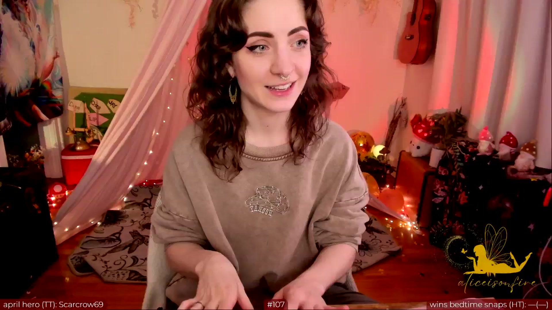 Gallery image thumbnail from aliceisonfire's myfreecams stream on, 04/18/2024, 03:55 image 8 of 20