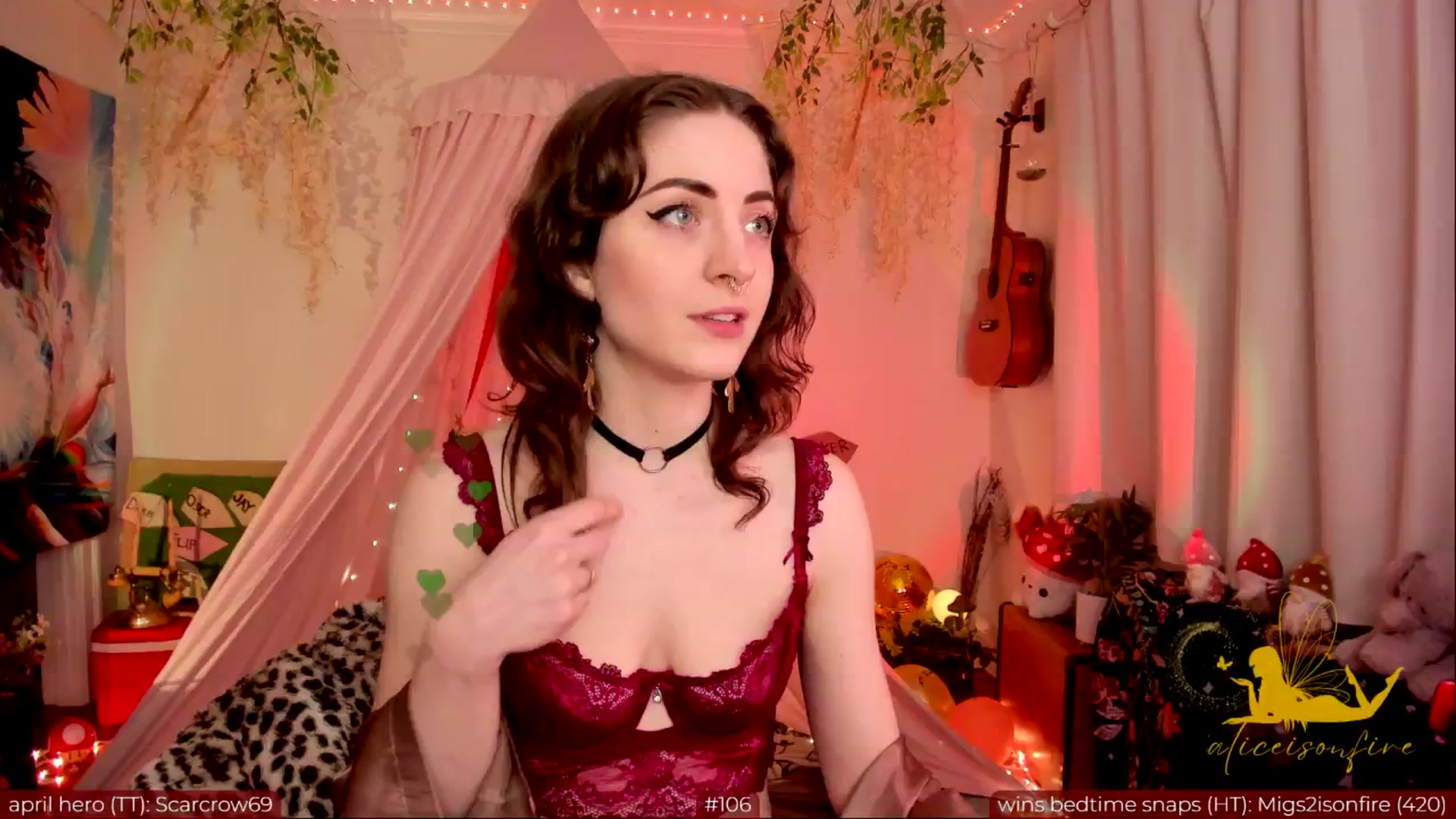 Gallery image thumbnail from aliceisonfire's myfreecams stream on, 04/19/2024, 05:14 image 7 of 20