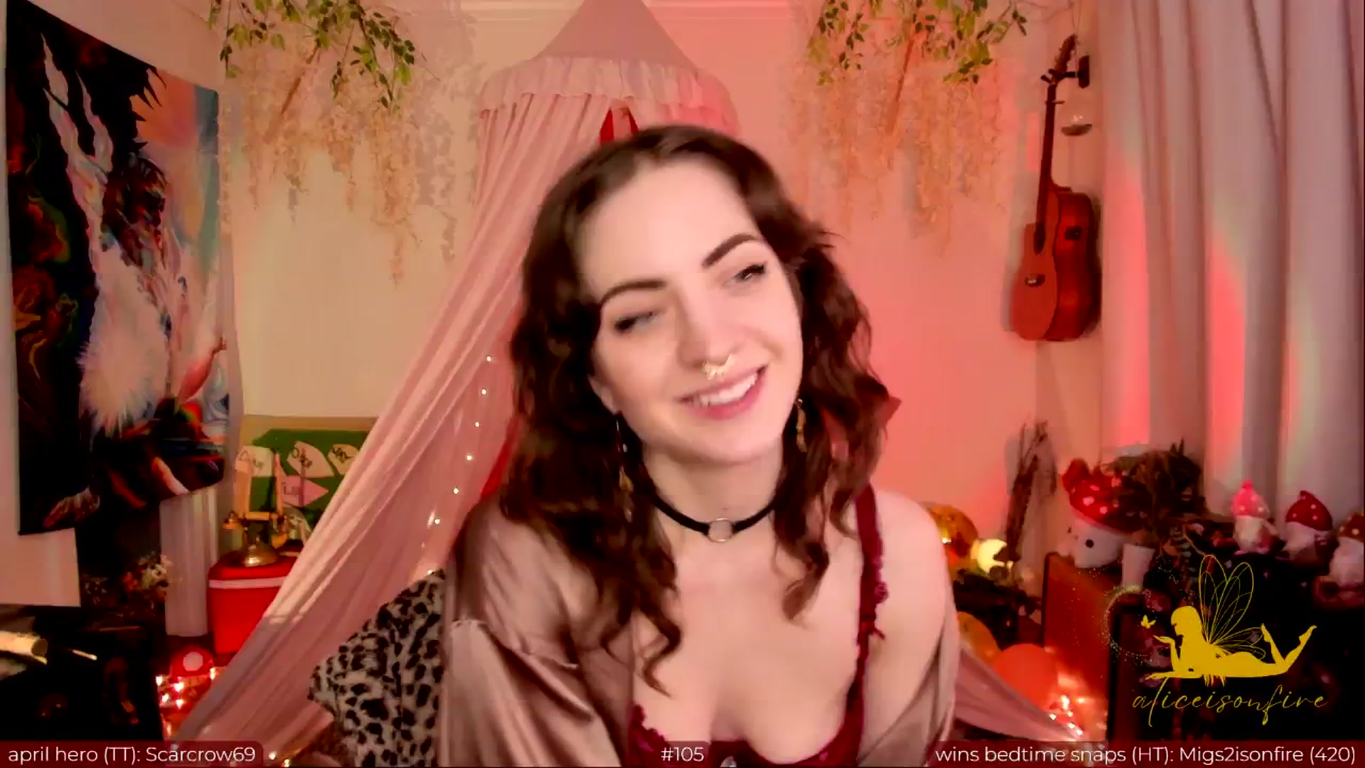 Gallery image thumbnail from aliceisonfire's myfreecams stream on, 04/19/2024, 05:56 image 7 of 20