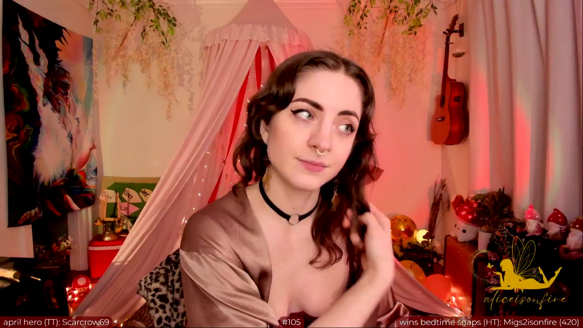 Gallery image thumbnail from aliceisonfire's myfreecams stream on, 04/19/2024, 05:56 image 11 of 20