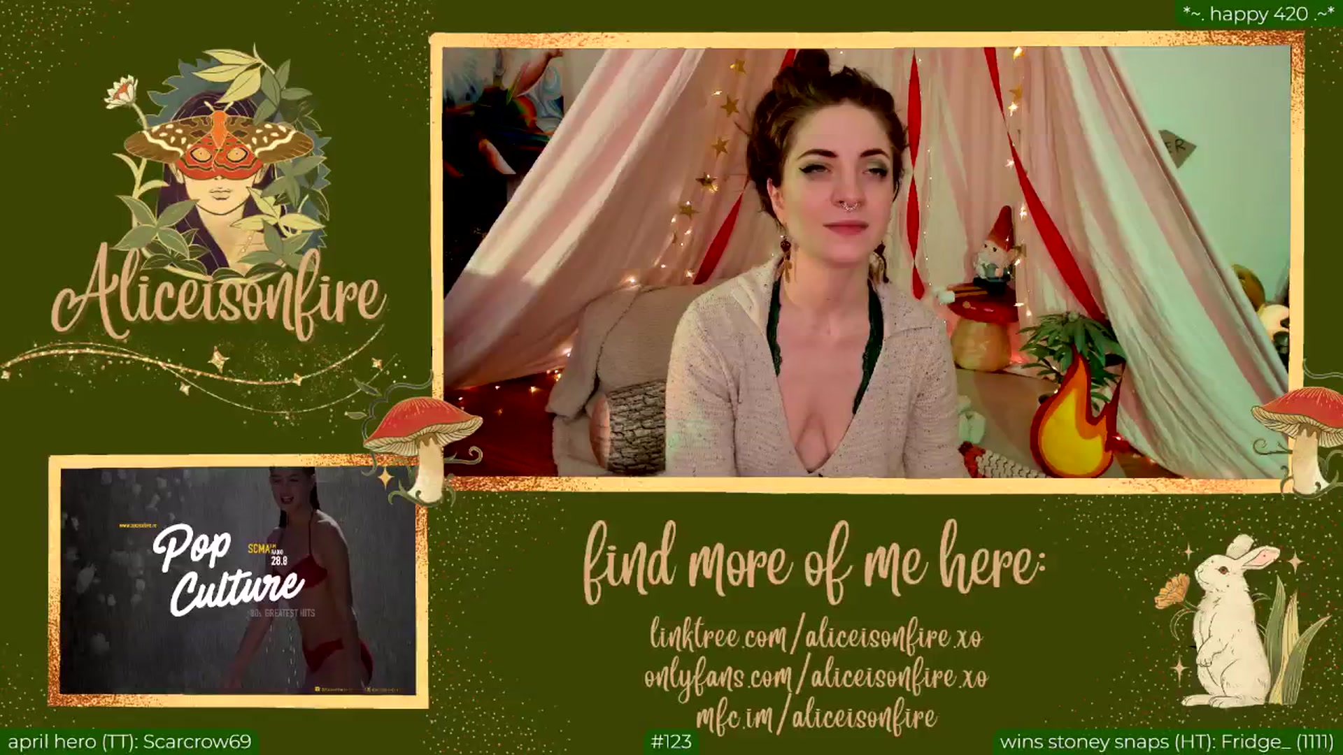 Gallery image thumbnail from aliceisonfire's myfreecams stream on, 04/21/2024, 09:43 image 16 of 20