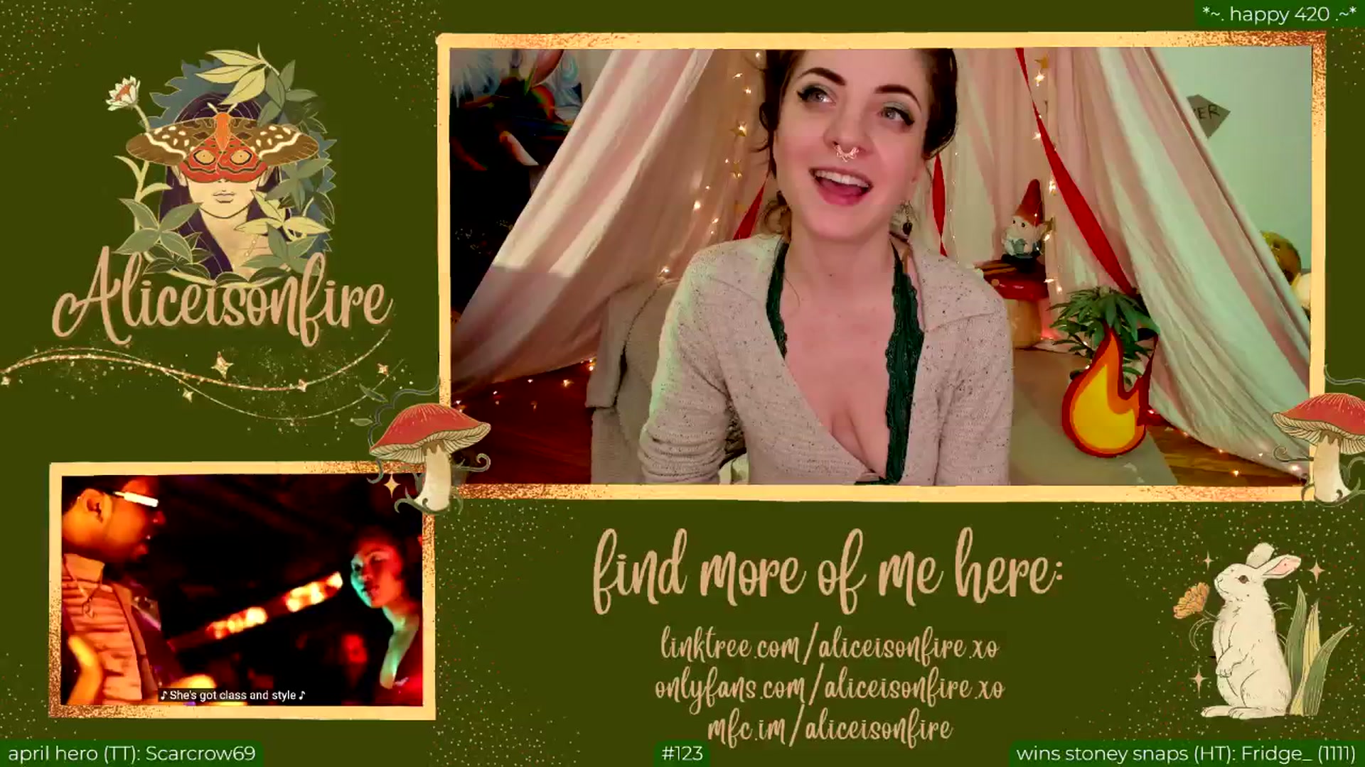 Gallery image thumbnail from aliceisonfire's myfreecams stream on, 04/21/2024, 09:43 image 9 of 20