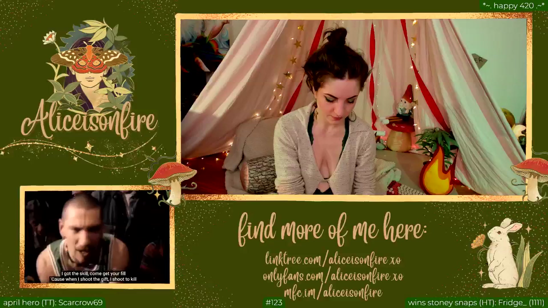 Gallery image thumbnail from aliceisonfire's myfreecams stream on, 04/21/2024, 09:43 image 19 of 20