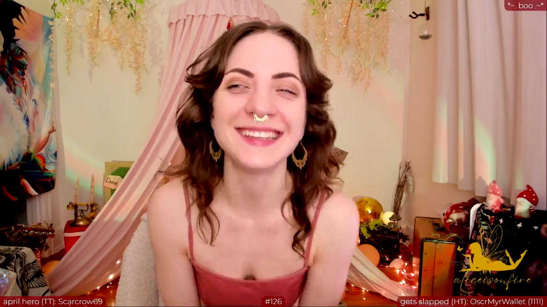 Gallery image thumbnail from aliceisonfire's myfreecams stream on, 04/25/2024, 09:55 image 8 of 20