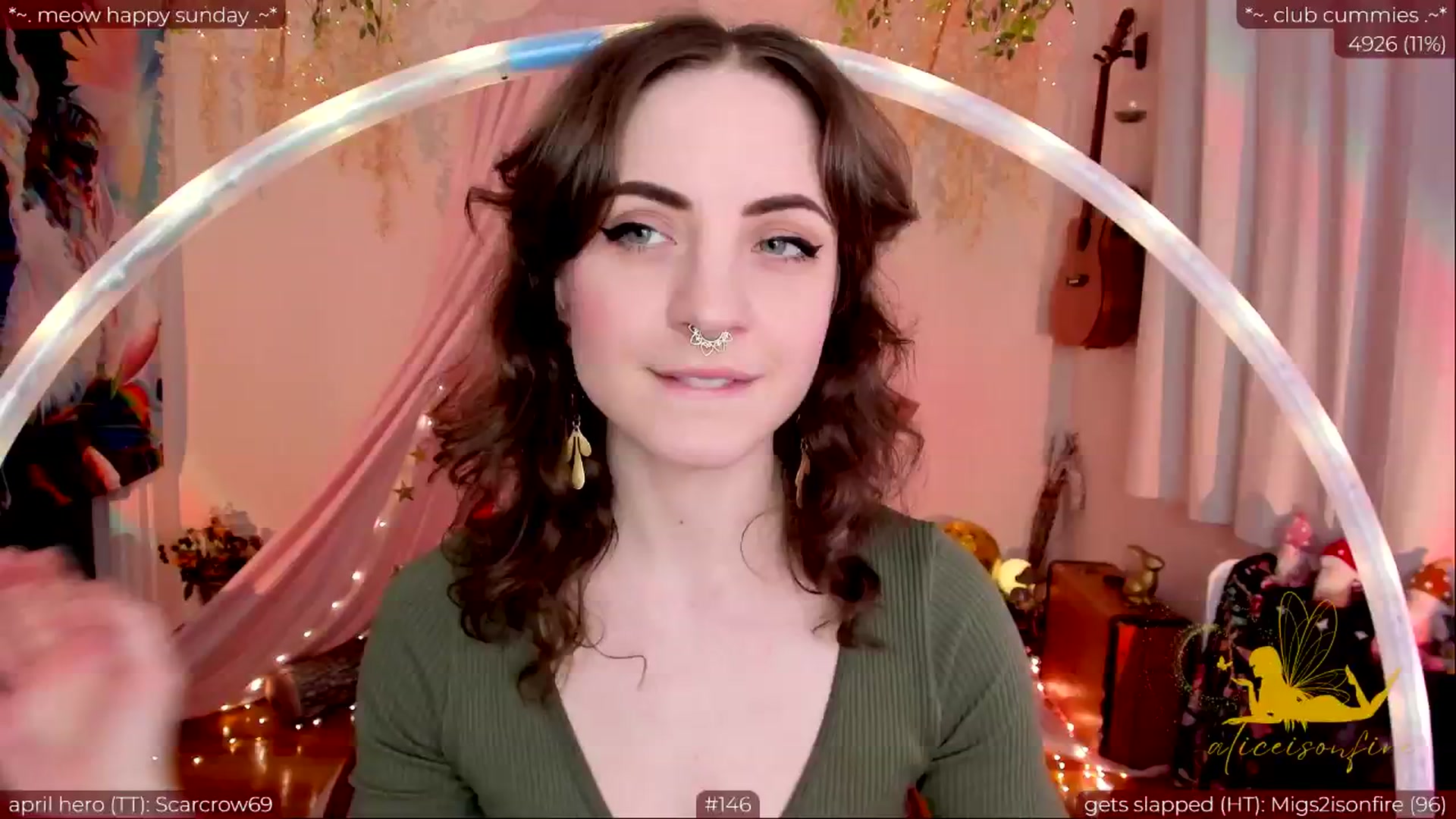 Gallery image thumbnail from aliceisonfire's myfreecams stream on, 04/29/2024, 05:21 image 6 of 20