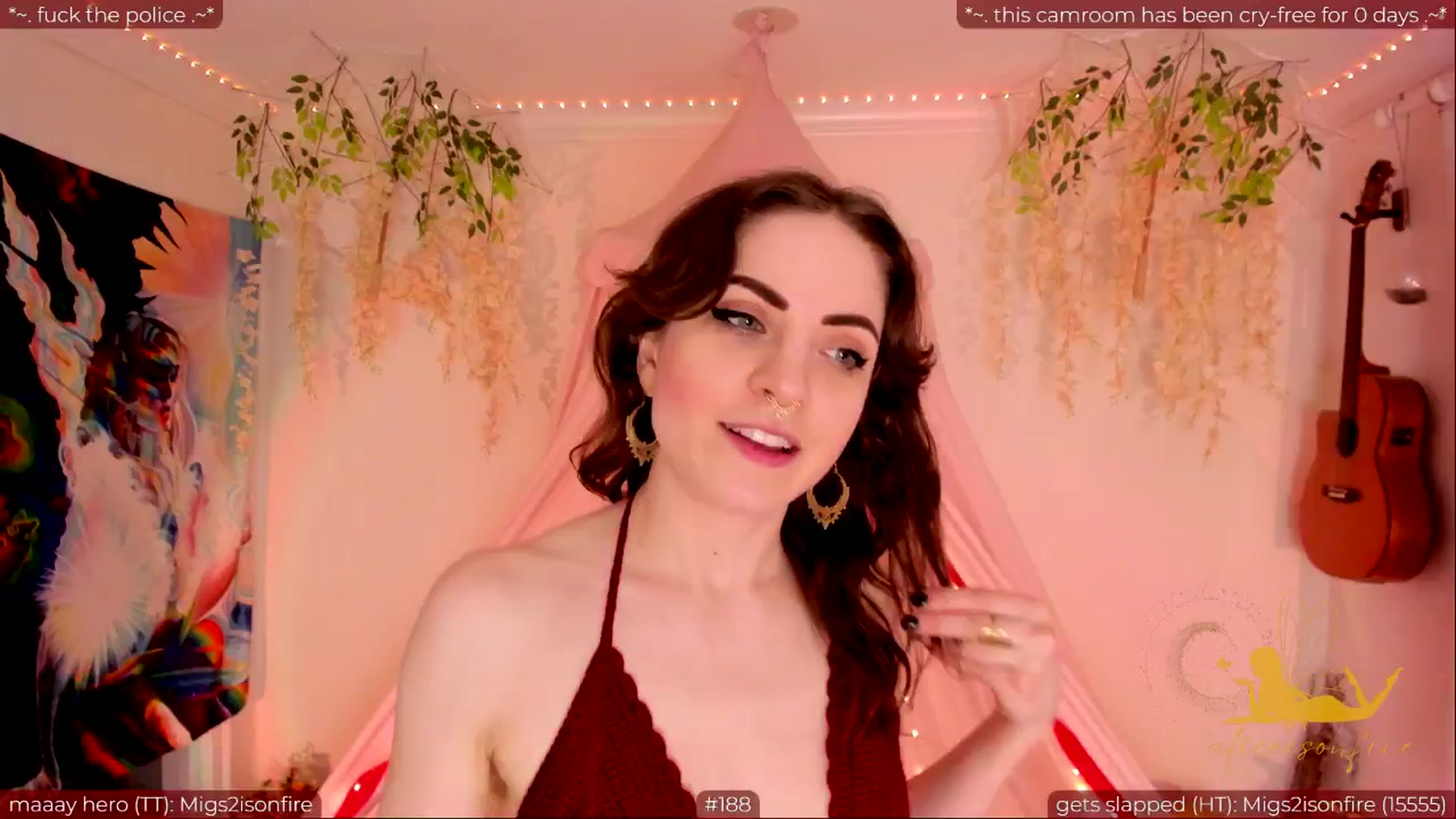 Gallery image thumbnail from aliceisonfire's myfreecams stream on, 05/17/2024, 09:59 image 7 of 20