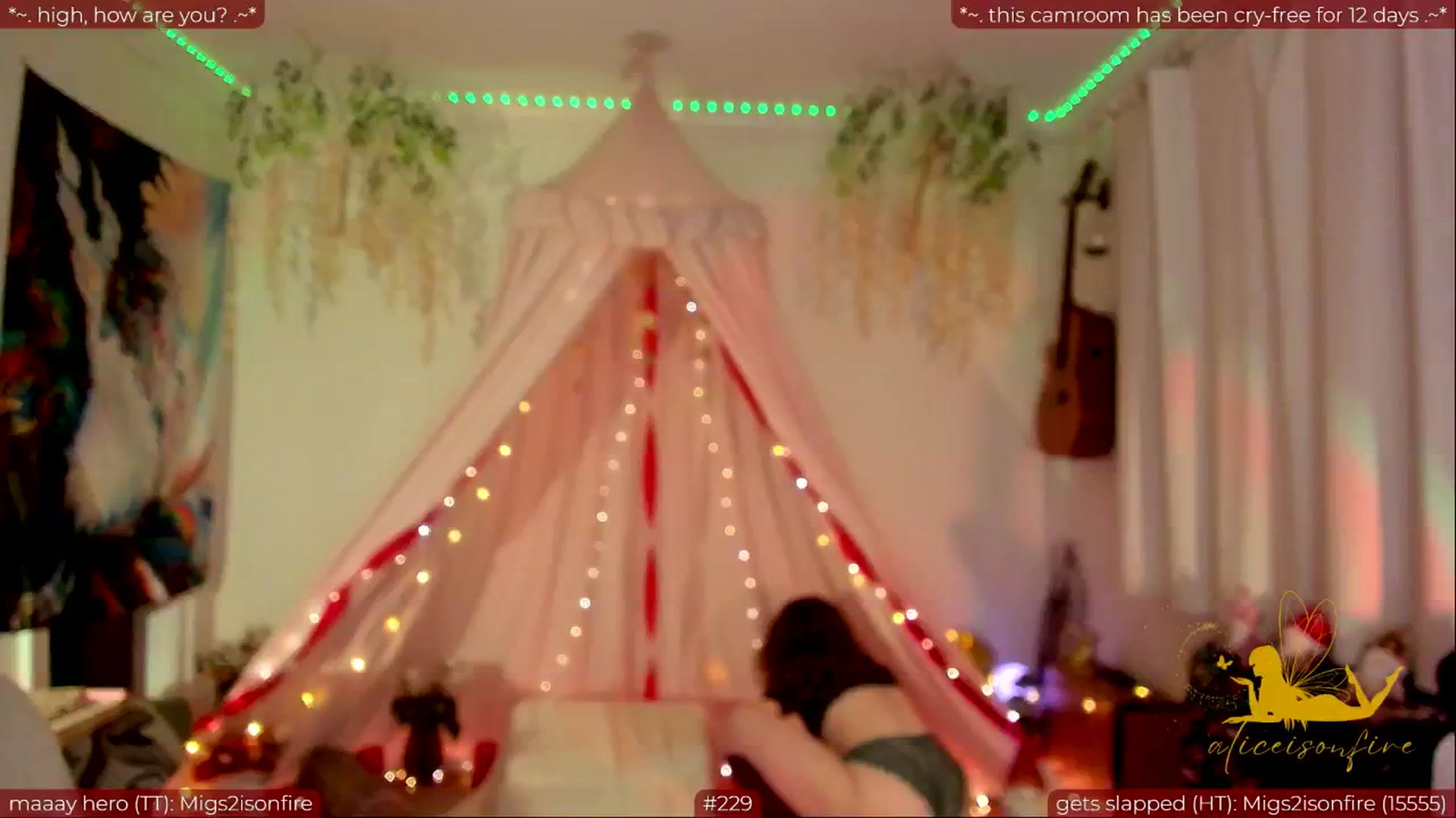 Gallery image thumbnail from aliceisonfire's myfreecams stream on, 05/30/2024, 04:21 image 19 of 20