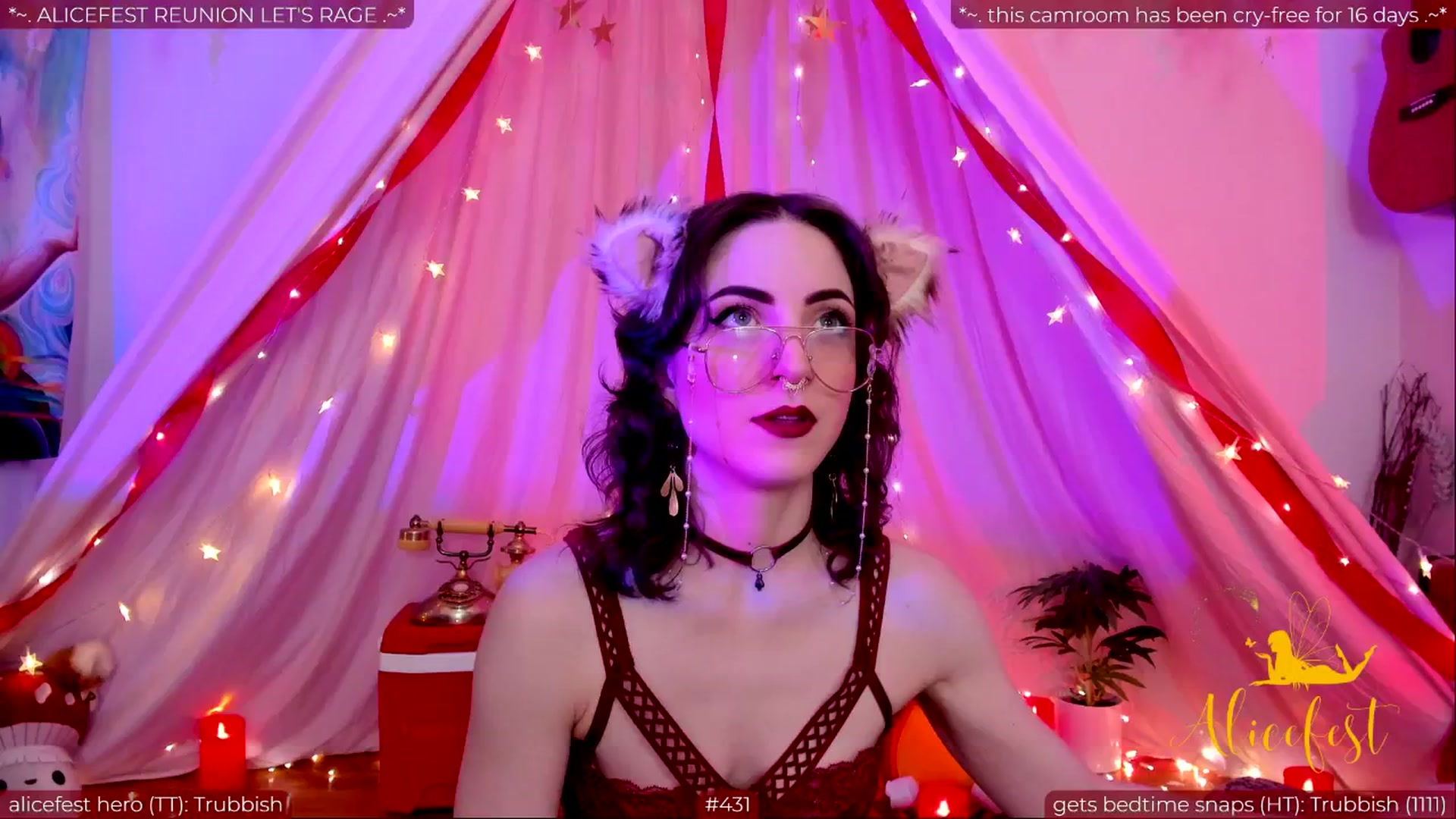 Gallery image thumbnail from aliceisonfire's myfreecams stream on, 06/02/2024, 05:47 image 9 of 20