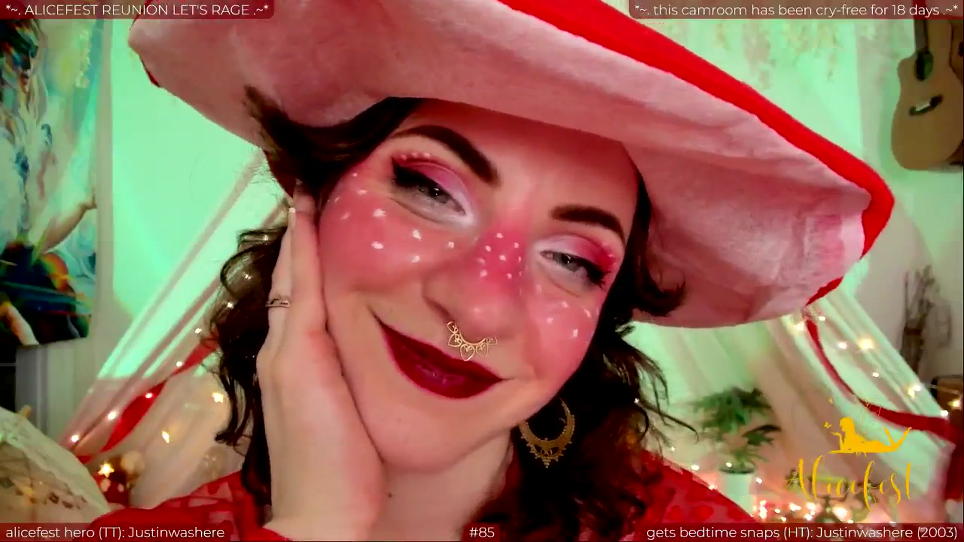 Gallery image thumbnail from aliceisonfire's myfreecams stream on, 06/04/2024, 09:32 image 20 of 20