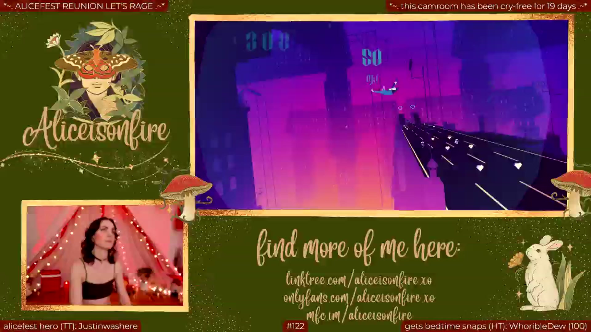 Gallery image thumbnail from aliceisonfire's myfreecams stream on, 06/05/2024, 07:16 image 14 of 20