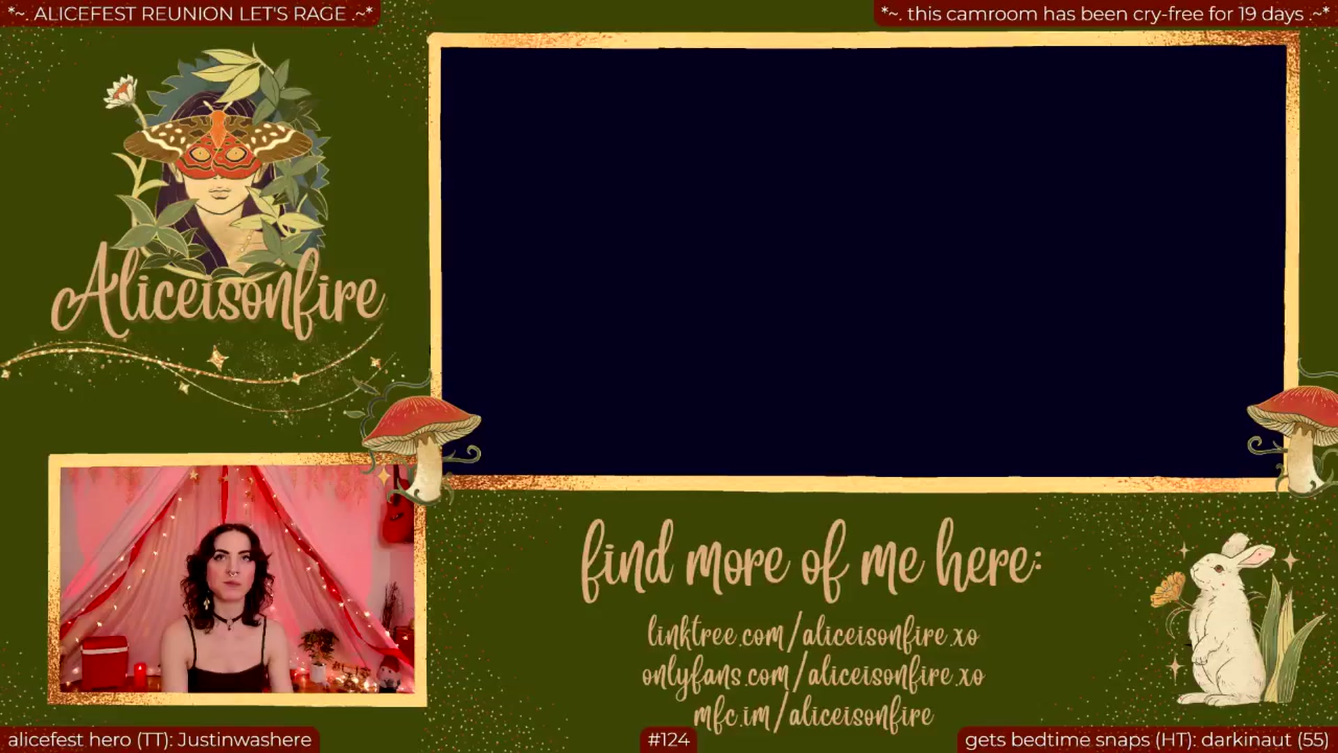 Gallery image thumbnail from aliceisonfire's myfreecams stream on, 06/05/2024, 07:16 image 10 of 20