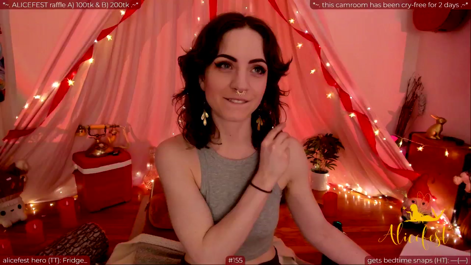 Gallery image thumbnail from aliceisonfire's myfreecams stream on, 06/12/2024, 06:52 image 5 of 20
