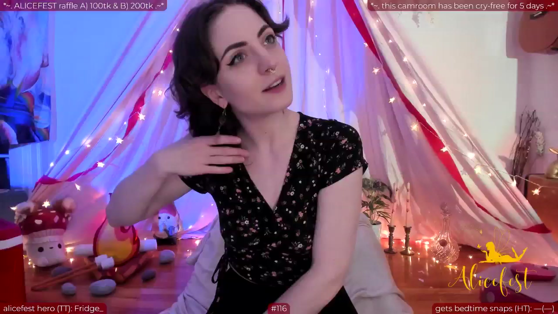 Gallery image thumbnail from aliceisonfire's myfreecams stream on, 06/17/2024, 12:50 image 1 of 20
